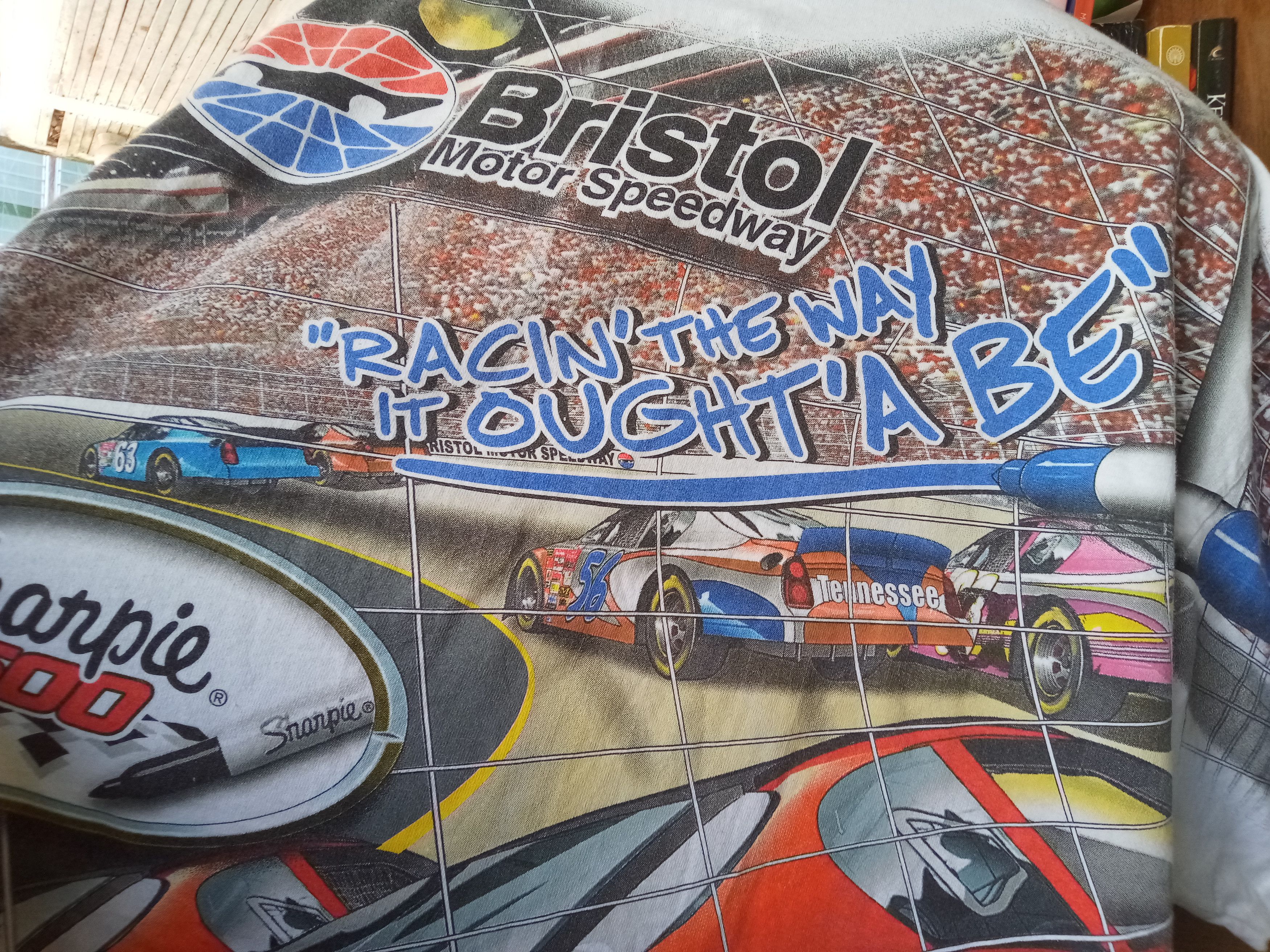 Ford vintage Nascar Bristol Overprint Sharpie Lubricant 76 2003 Size US L / EU 52-54 / 3 - 10 Thumbnail