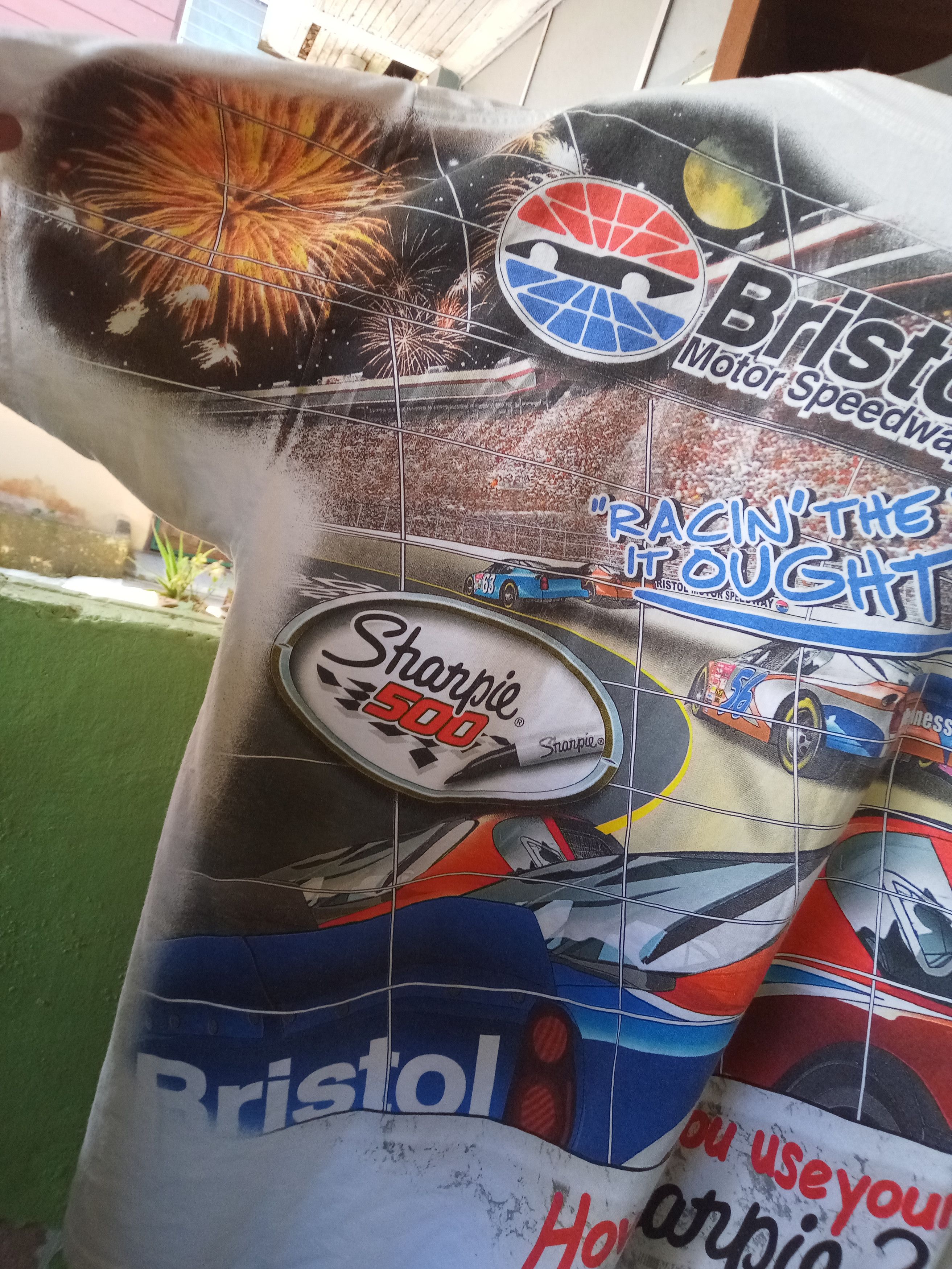Ford vintage Nascar Bristol Overprint Sharpie Lubricant 76 2003 Size US L / EU 52-54 / 3 - 3 Thumbnail