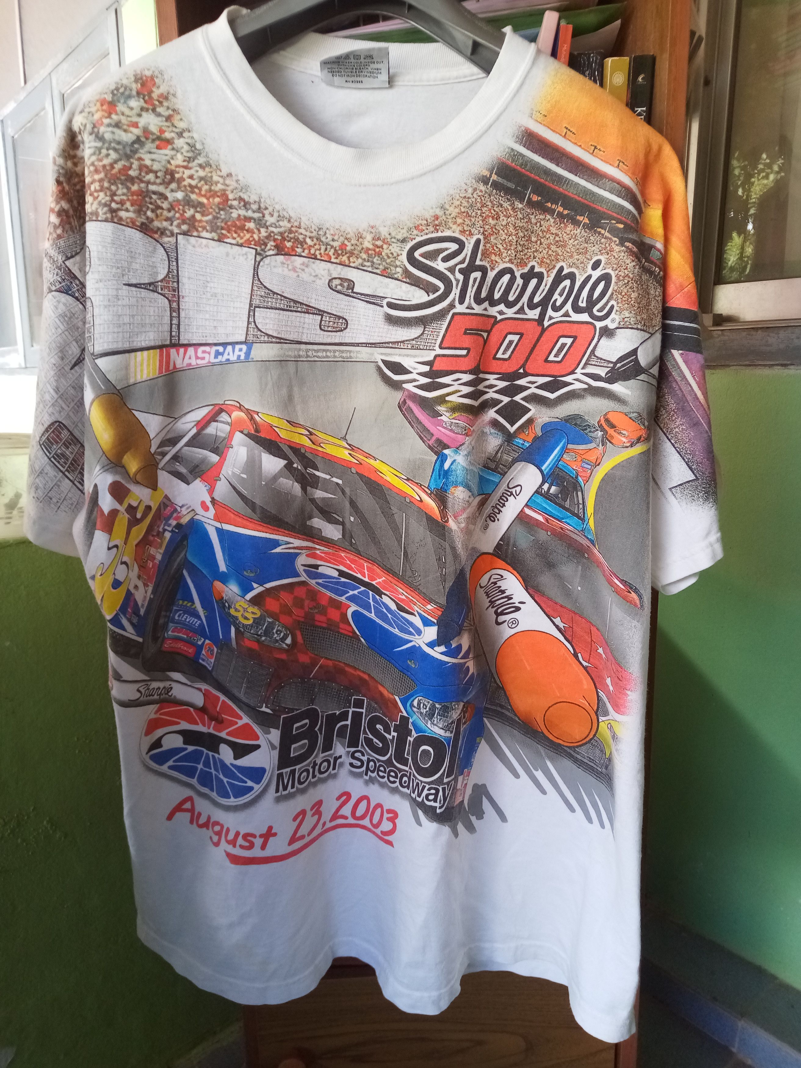 Ford vintage Nascar Bristol Overprint Sharpie Lubricant 76 2003 Size US L / EU 52-54 / 3 - 1 Thumbnail