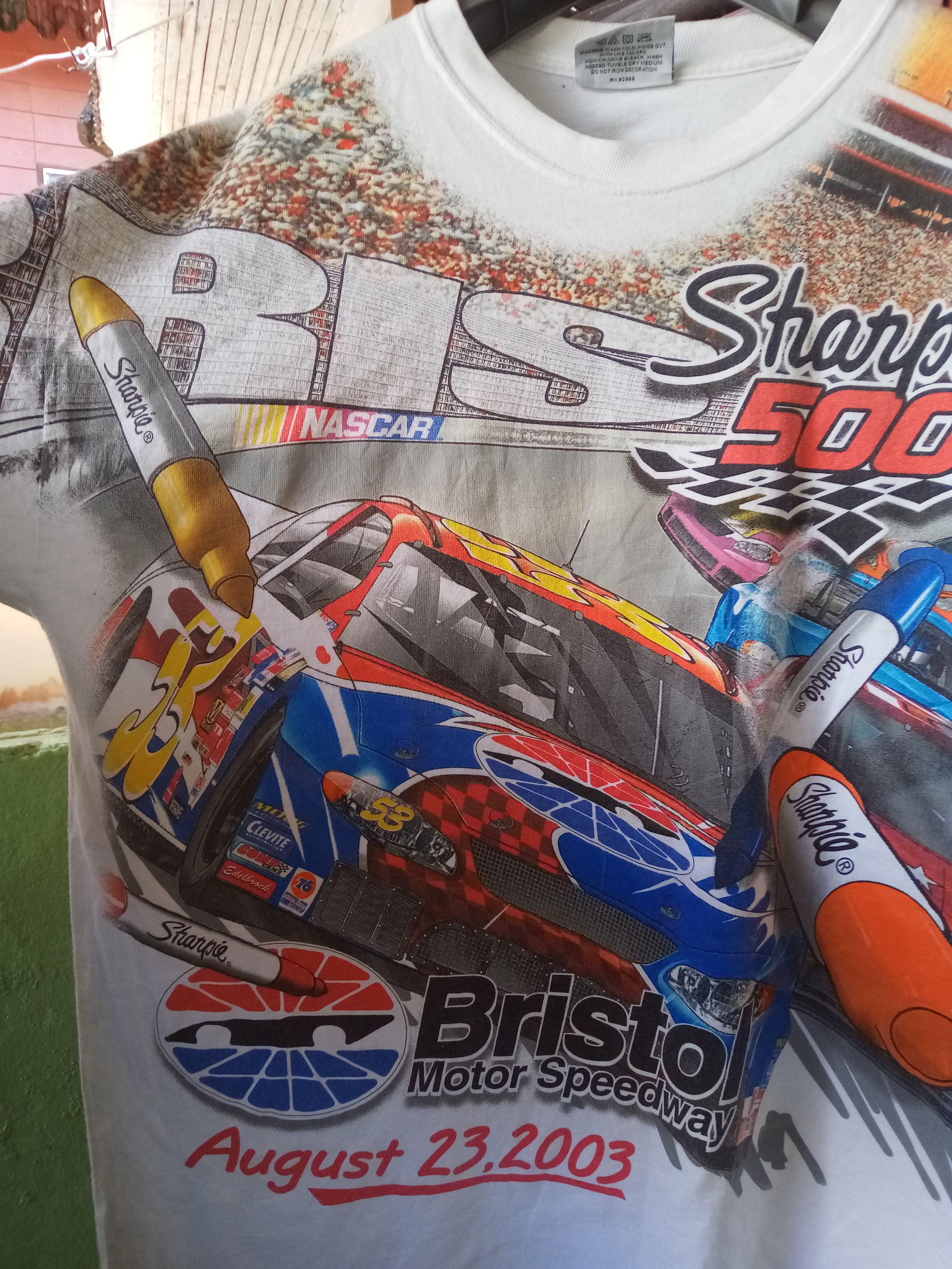 Ford vintage Nascar Bristol Overprint Sharpie Lubricant 76 2003 Size US L / EU 52-54 / 3 - 13 Thumbnail
