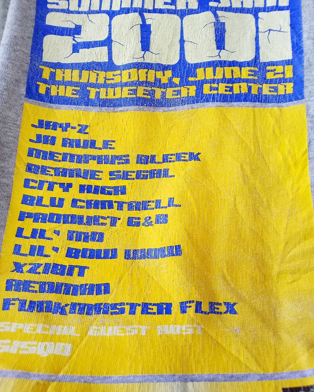 Band Tees Vintage 2001 Summer Jam Jay Z Ja Rule Li Bow wow Xzibit etc Size US XL / EU 56 / 4 - 3 Thumbnail