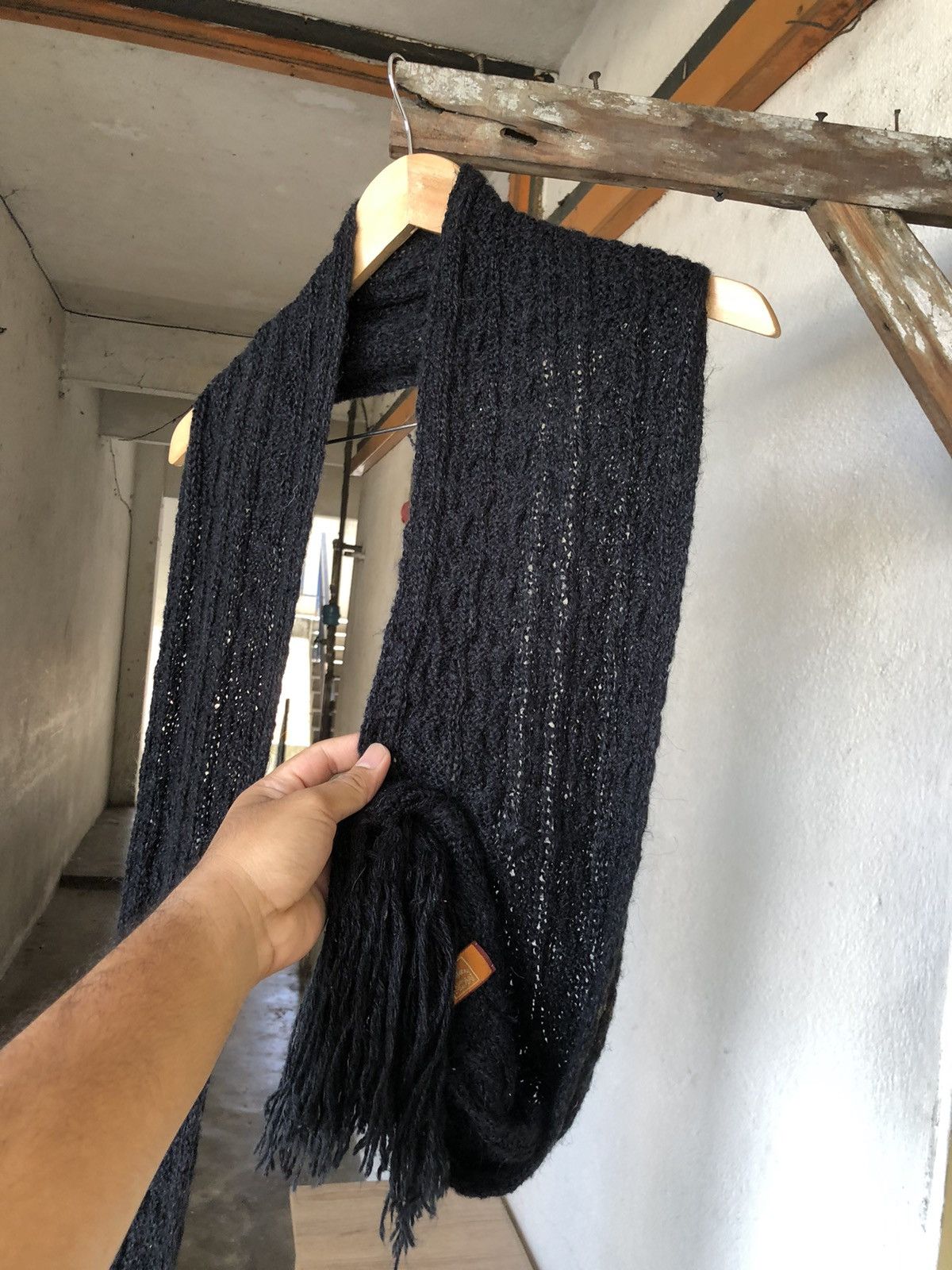 MCM Vintage MCM Knit Black Scarf Size ONE SIZE - 8 Thumbnail