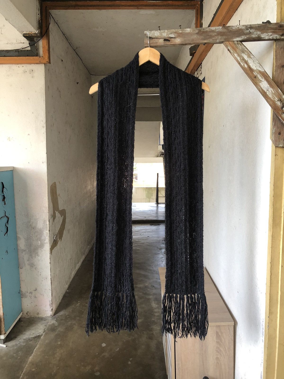 MCM Vintage MCM Knit Black Scarf Size ONE SIZE - 1 Thumbnail