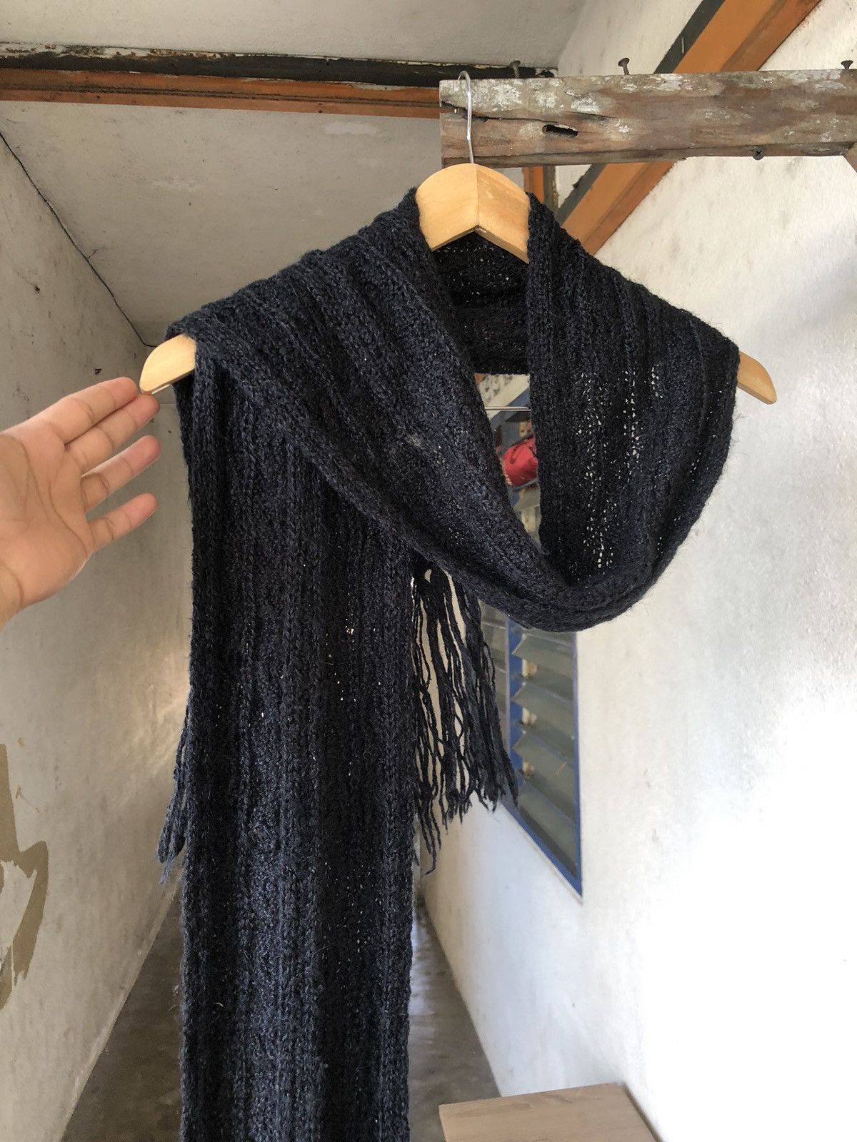 MCM Vintage MCM Knit Black Scarf Size ONE SIZE - 9 Thumbnail