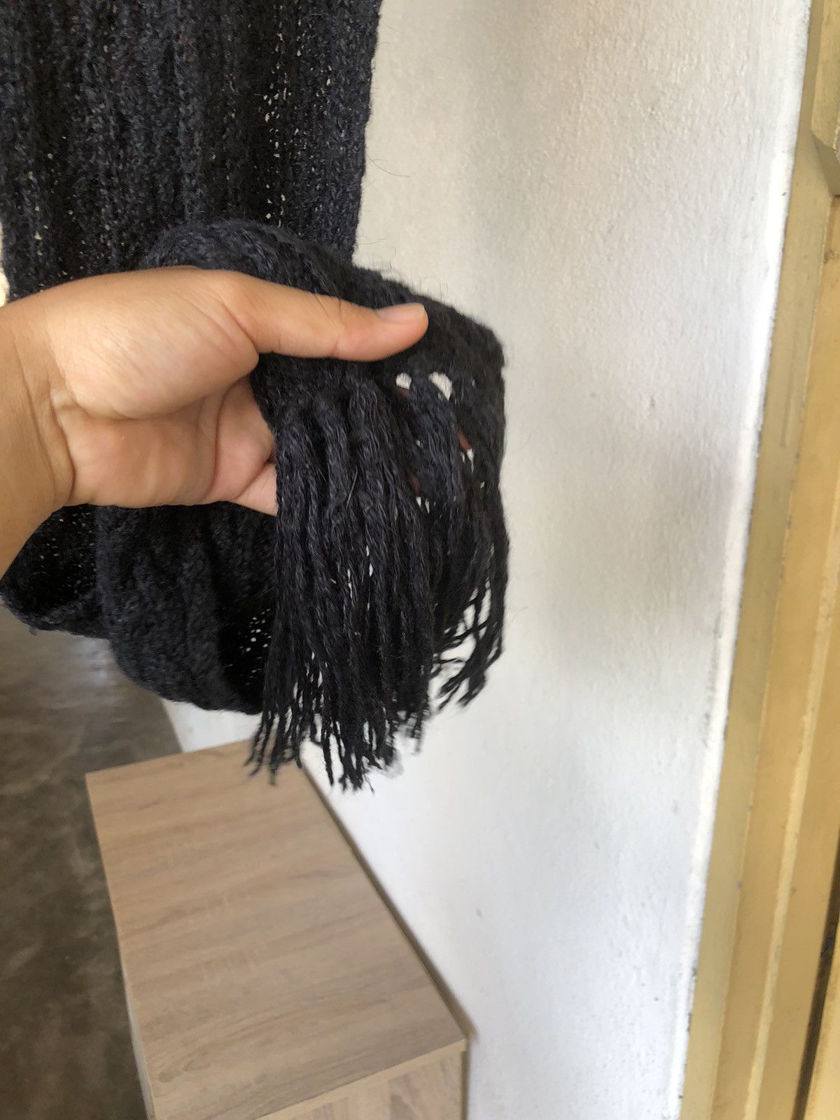 MCM Vintage MCM Knit Black Scarf Size ONE SIZE - 7 Thumbnail