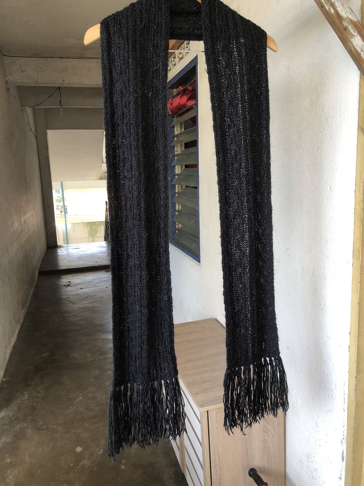 MCM Vintage MCM Knit Black Scarf Size ONE SIZE - 4 Thumbnail