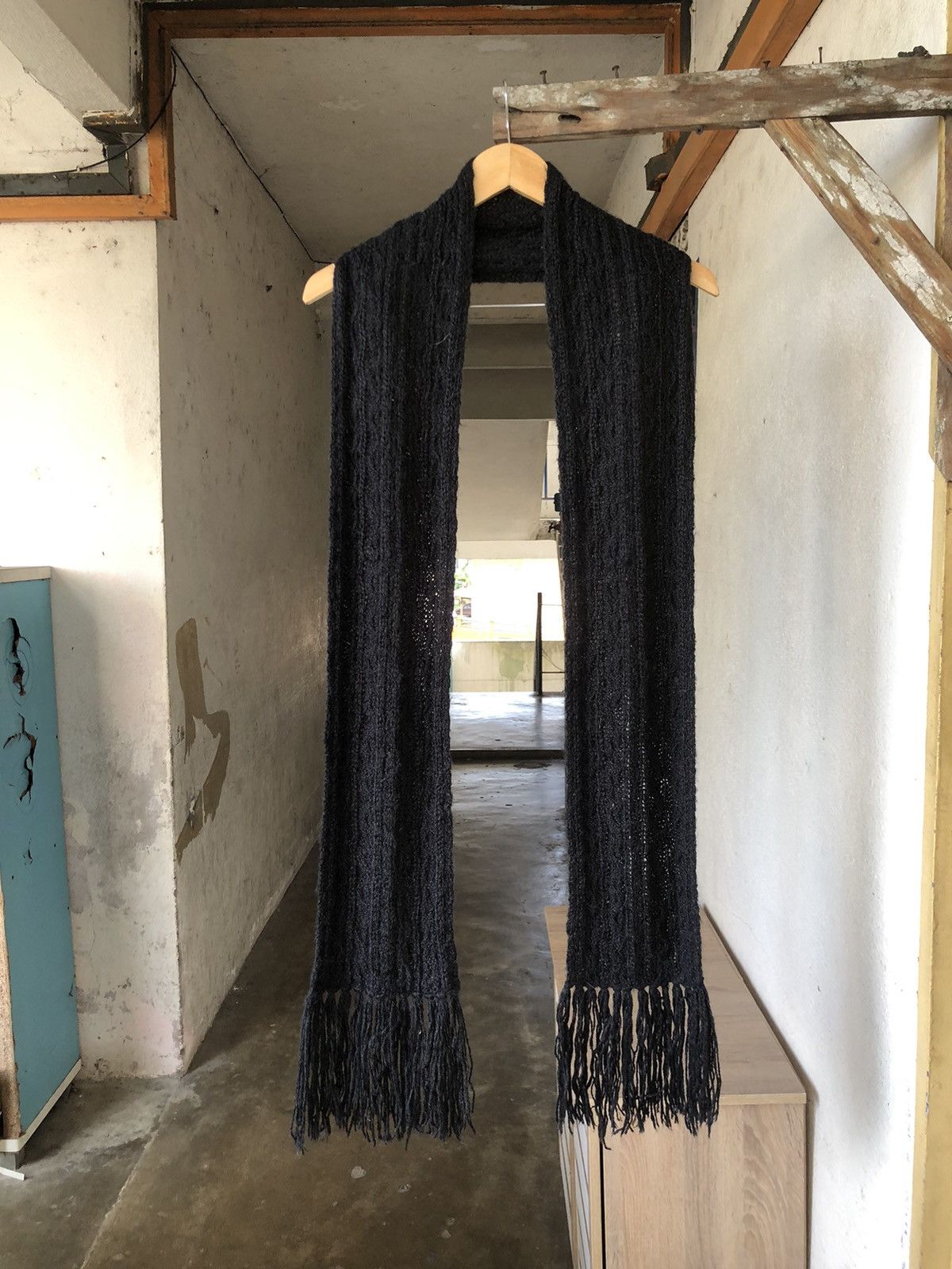 MCM Vintage MCM Knit Black Scarf Size ONE SIZE - 3 Thumbnail