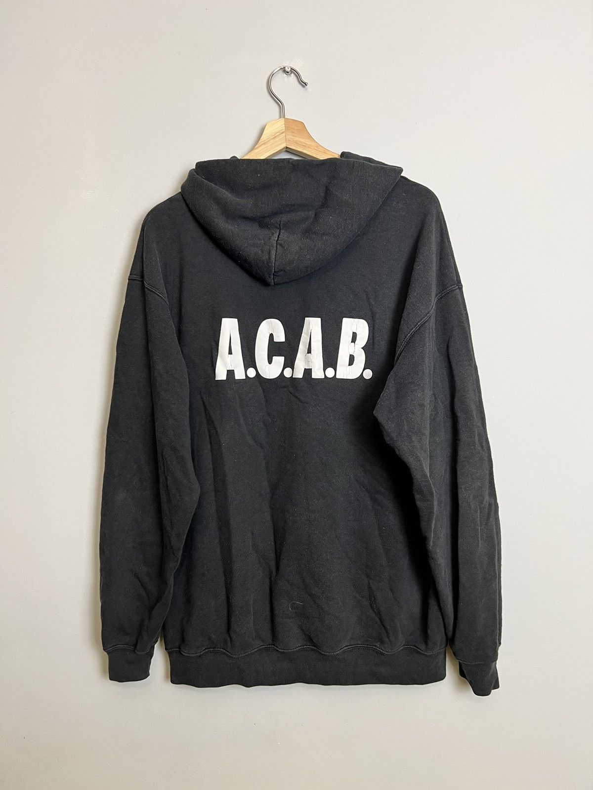 Seditionaries Rare Vintage 00s Hoodie ACAB Fuck The Law Anarchy Band Y2K Size US XL / EU 56 / 4 - 2 Thumbnail