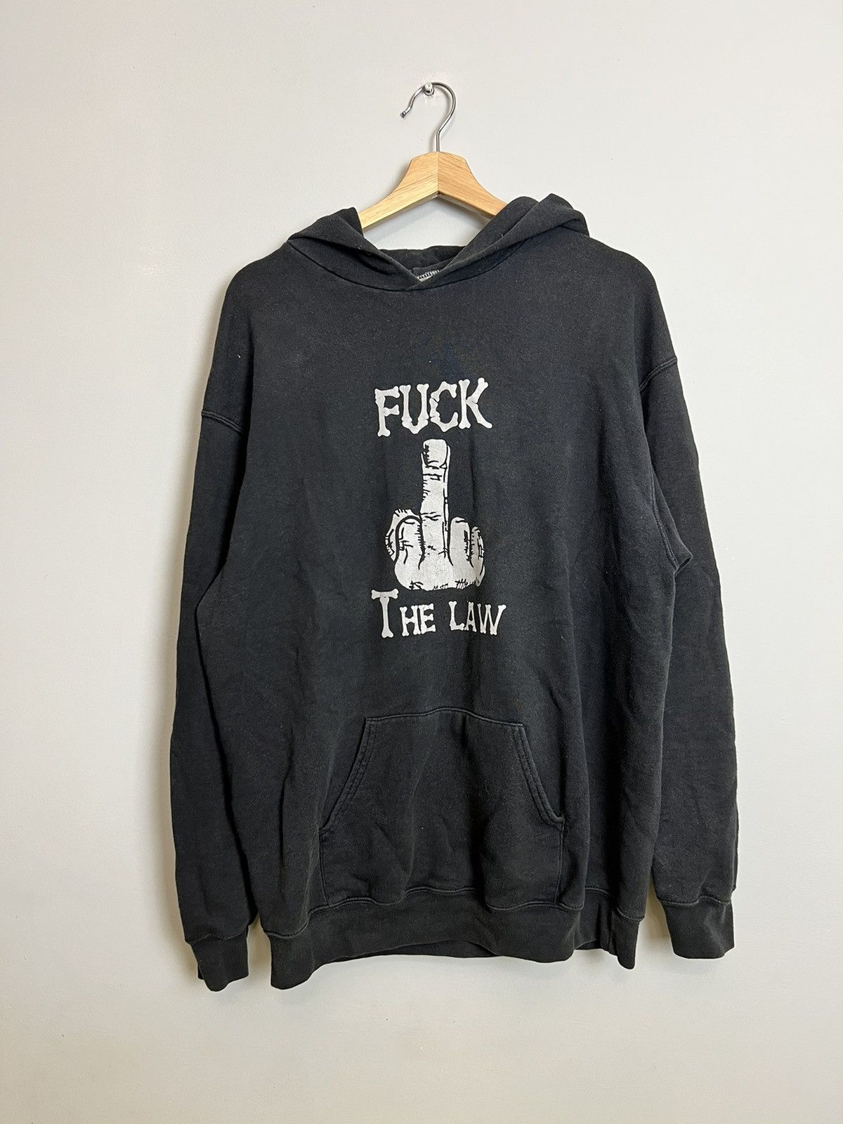Seditionaries Rare Vintage 00s Hoodie ACAB Fuck The Law Anarchy Band Y2K Size US XL / EU 56 / 4 - 1 Thumbnail