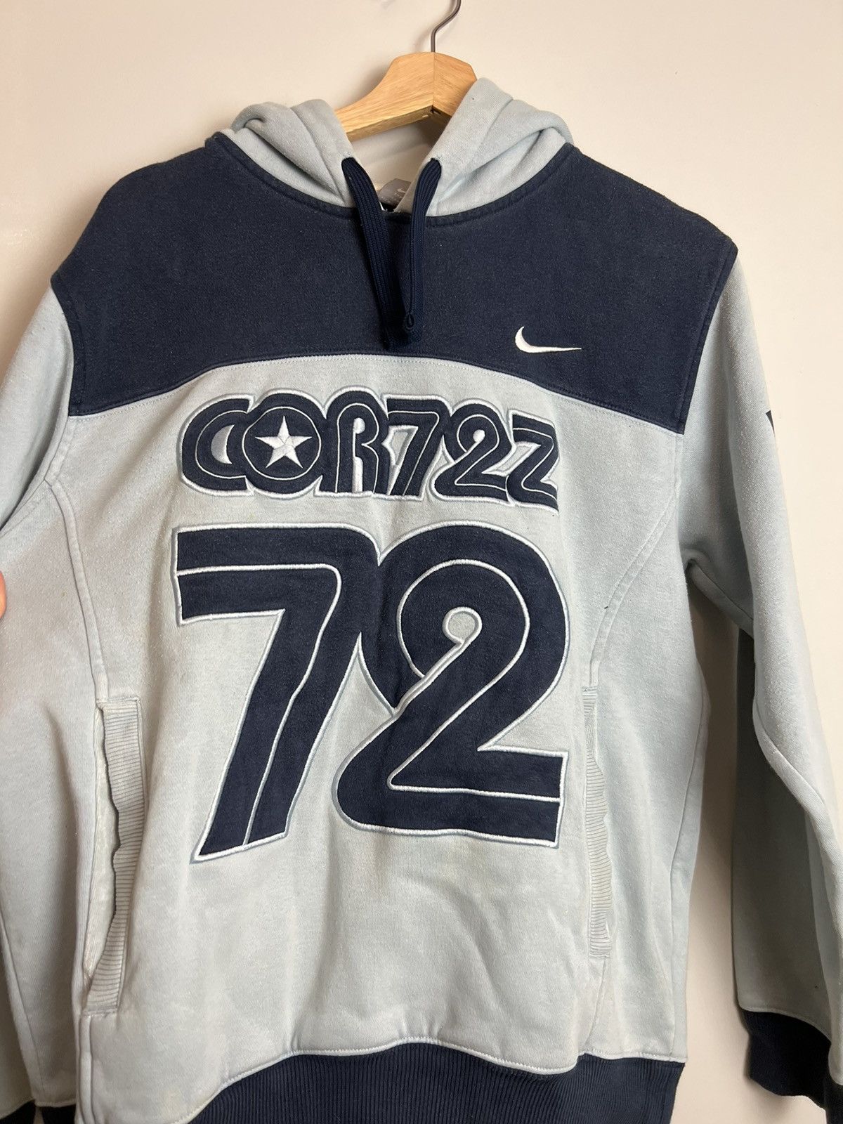 Vintage Vintage Nike Baby Blue Hoodie CORTEZ COR72Z Nike Swoosh Logo Size US M / EU 48-50 / 2 - 3 Thumbnail