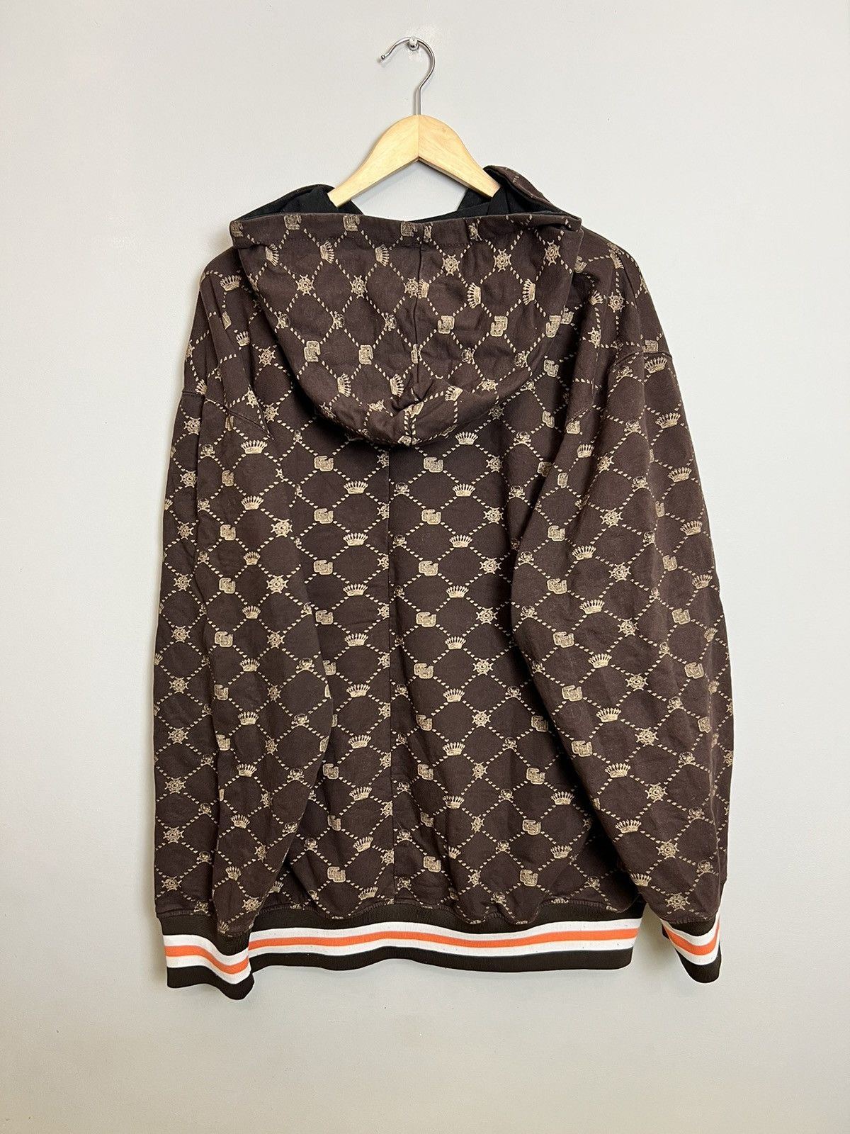 G-Unit Rare Vintage 90s G Unit All Over Print Brown Hoodie Rap Tee Size US XL / EU 56 / 4 - 2 Thumbnail