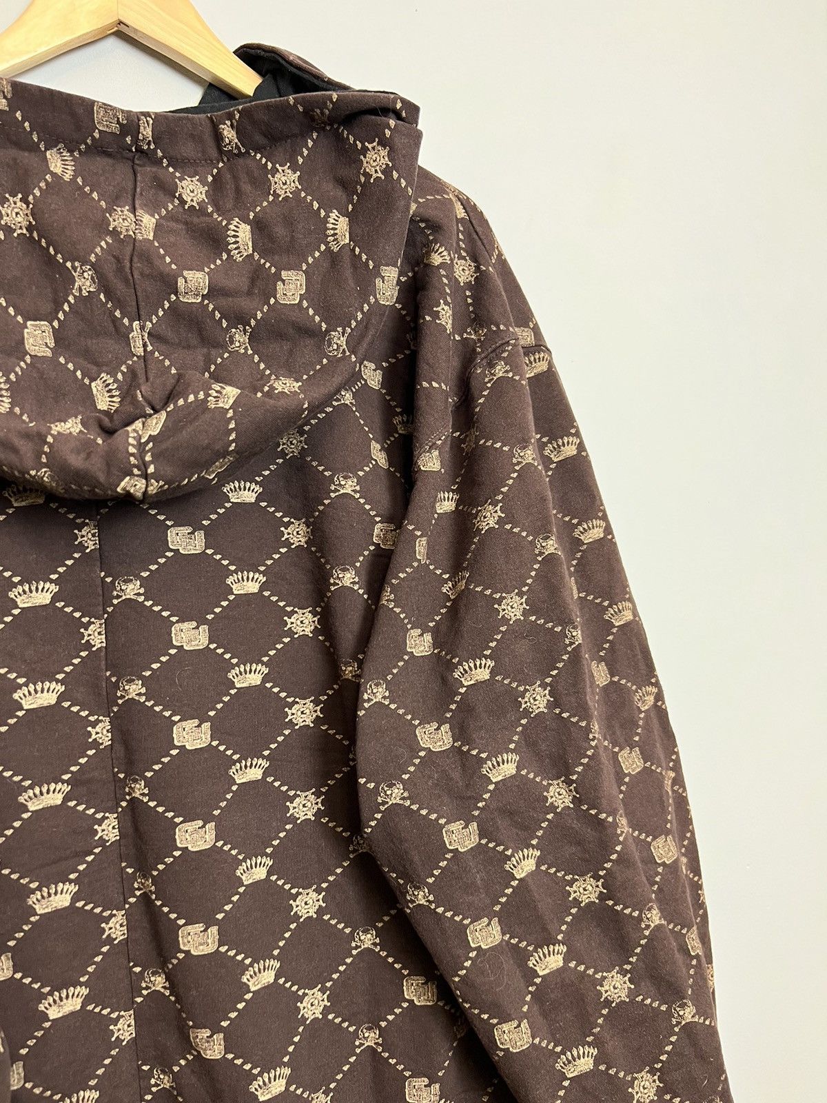 G-Unit Rare Vintage 90s G Unit All Over Print Brown Hoodie Rap Tee Size US XL / EU 56 / 4 - 4 Thumbnail