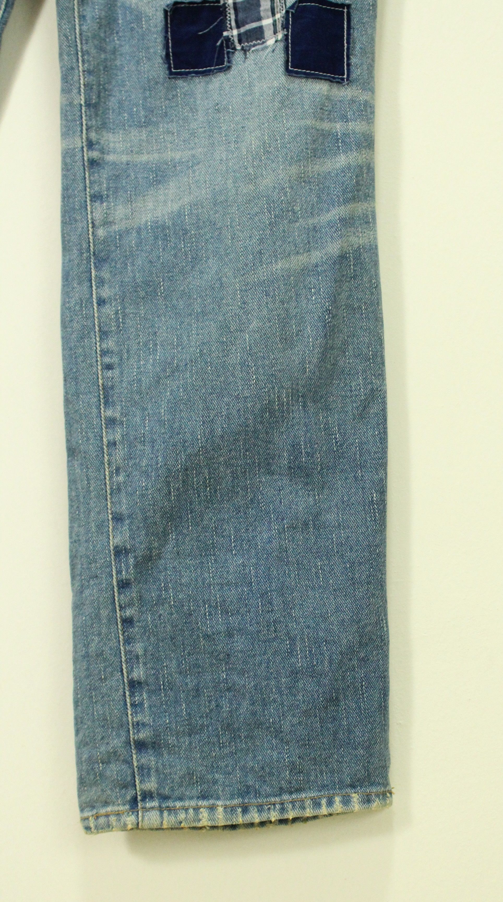 Japanese Brand JOGE MARTIN Denim Jeans Patchwork Grunge Cobain Size US 30 / EU 46 - 8 Thumbnail