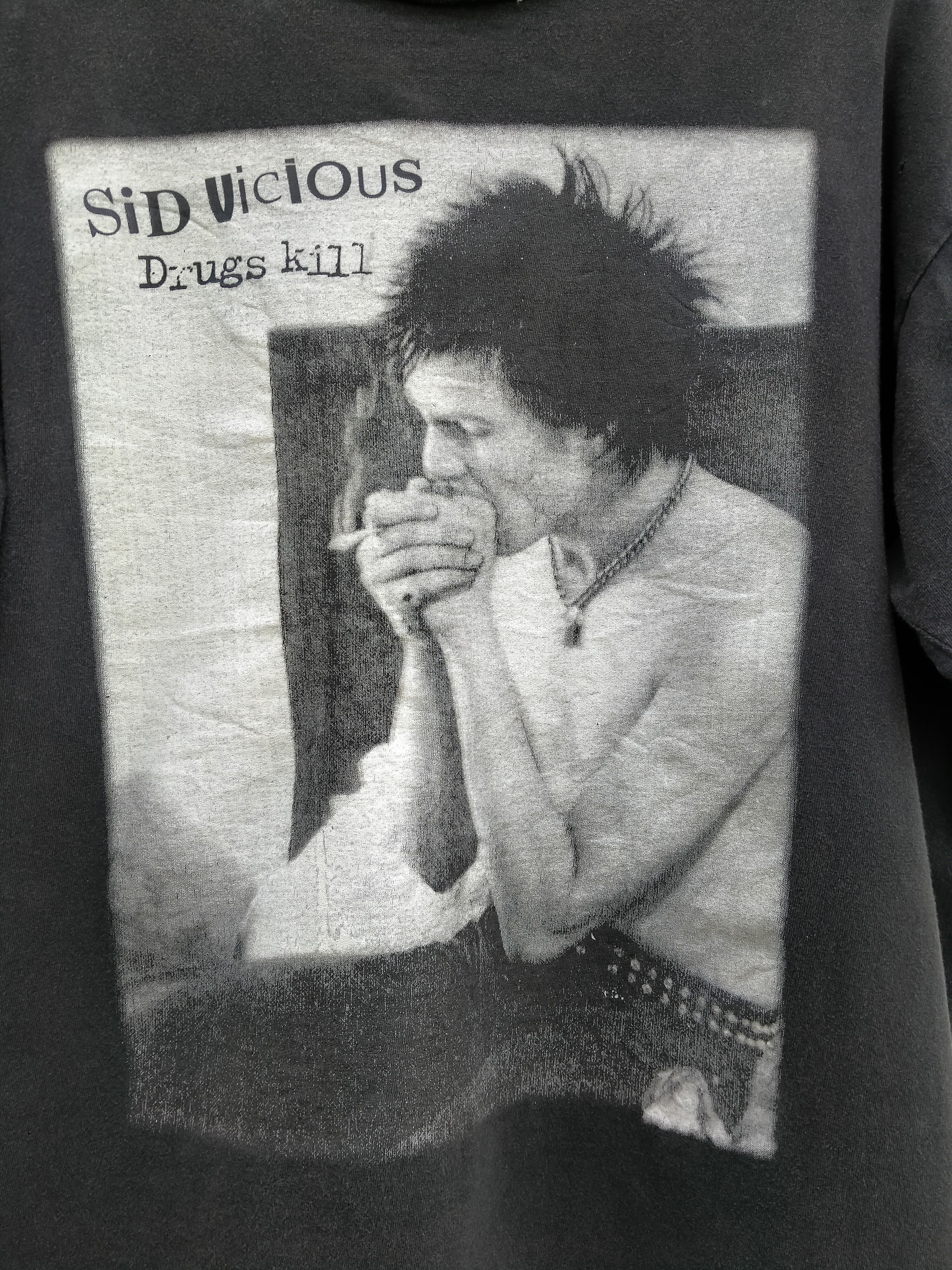 Band Tees Rare!! Vintage 90s SiD ViCious Drugs Kill Size US L / EU 52-54 / 3 - 3 Thumbnail