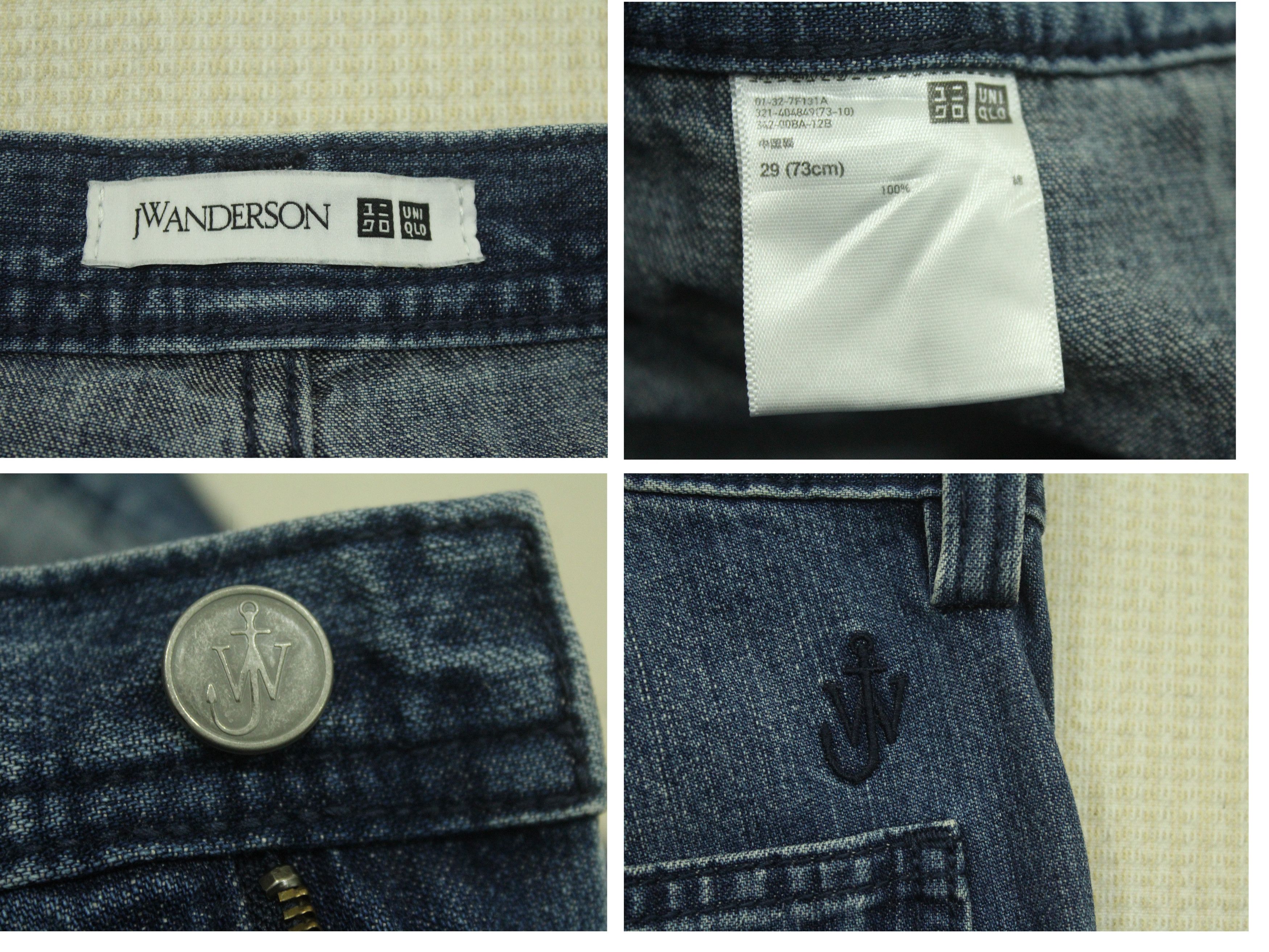 JW Anderson × Japanese Brand × Uniqlo J.W.ANDERSON Pants Denim x Uniqlo Small Embroidered Logo Size US 29 - 10 Thumbnail