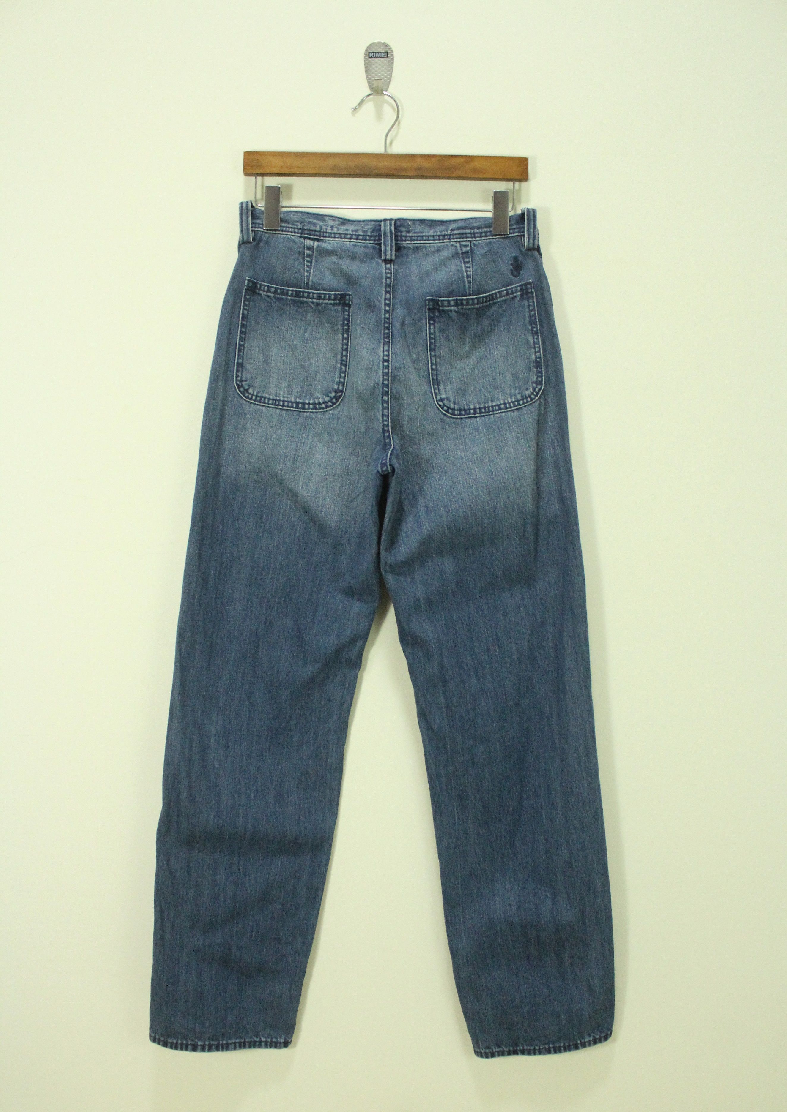 JW Anderson × Japanese Brand × Uniqlo J.W.ANDERSON Pants Denim x Uniqlo Small Embroidered Logo Size US 29 - 6 Thumbnail