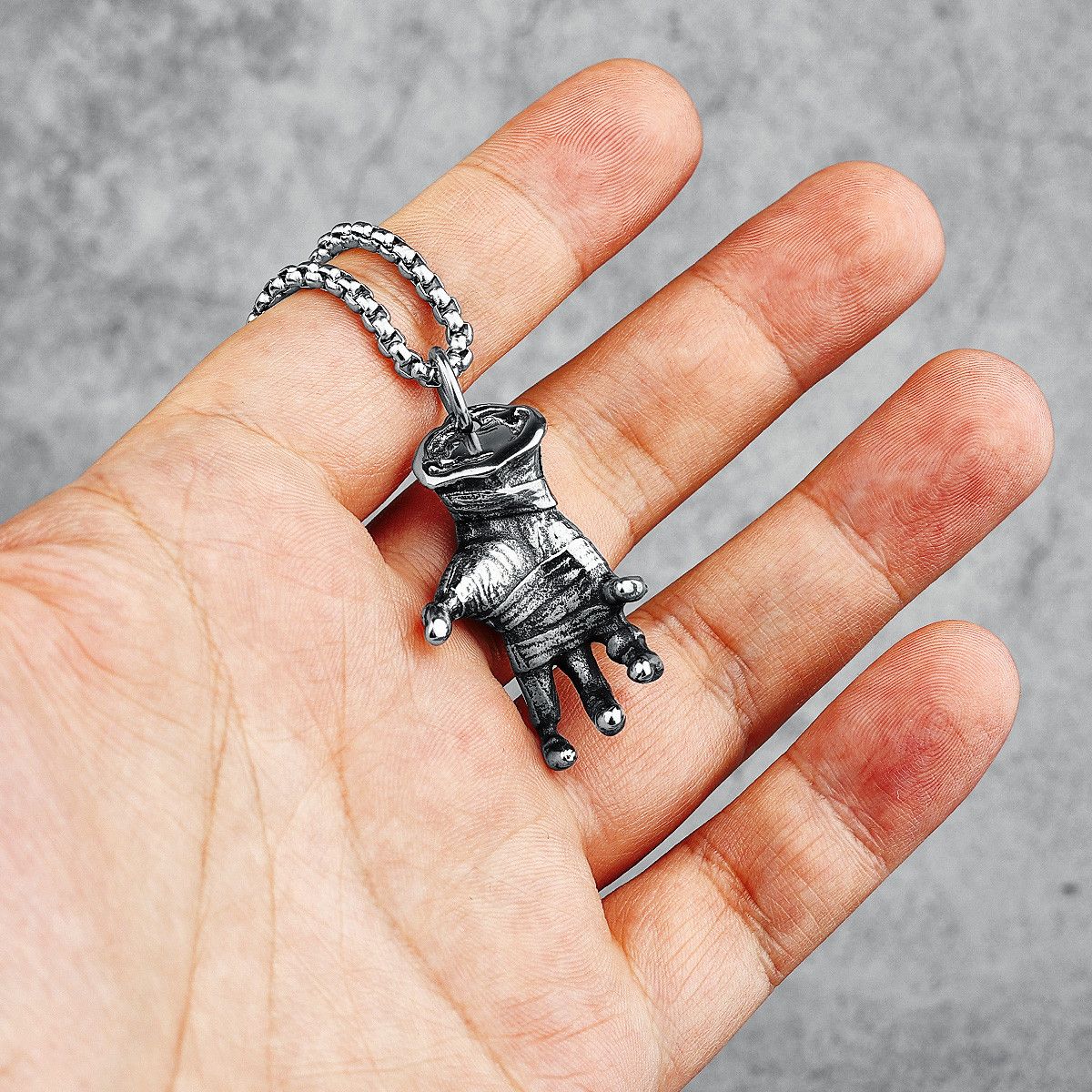 Jewelry Devil's Hand Pendant Necklace Size ONE SIZE - 1 Thumbnail