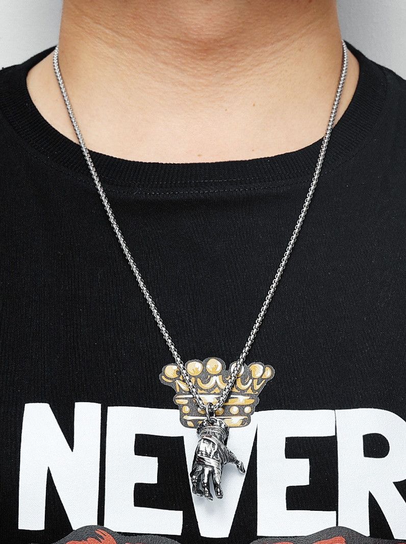 Jewelry Devil's Hand Pendant Necklace Size ONE SIZE - 3 Thumbnail