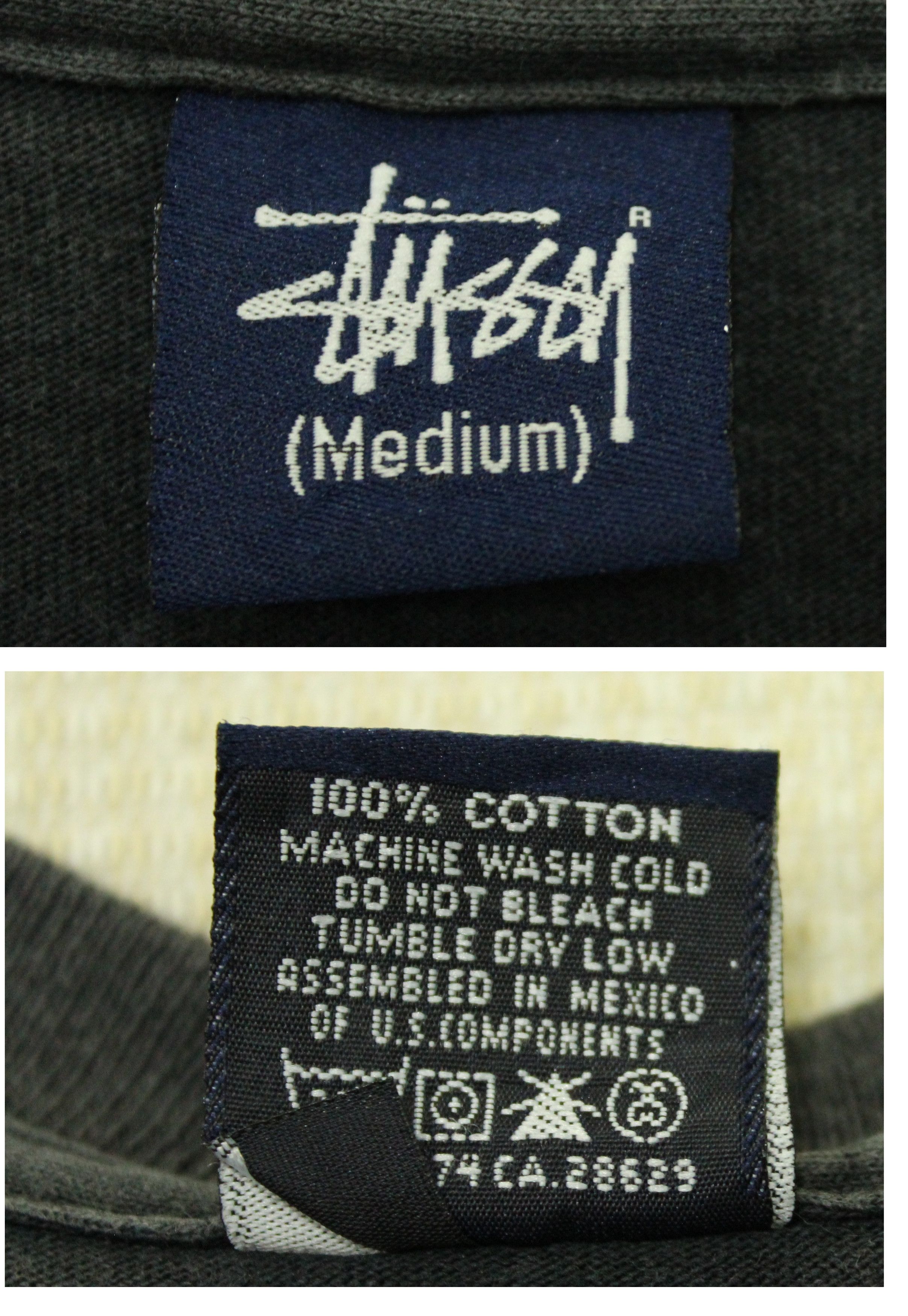 Stussy Vintage 90s STUSSY T Shirt 8 ball Faded Black Single Stitch Size US M / EU 48-50 / 2 - 11 Thumbnail