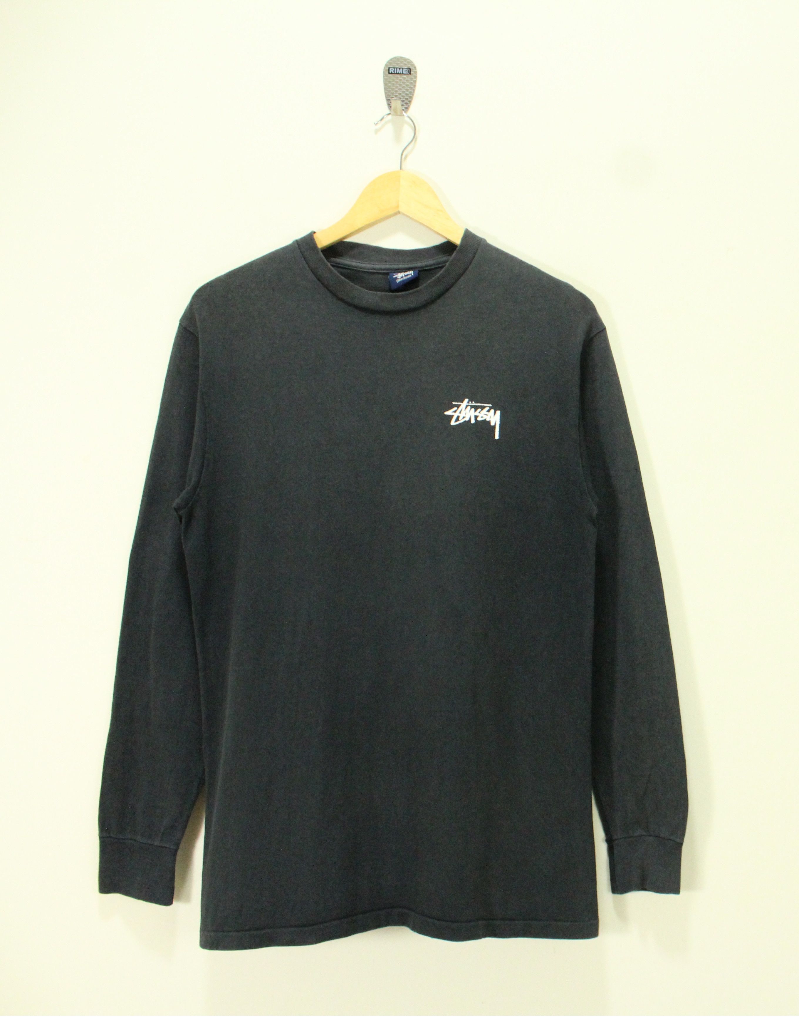 Stussy Vintage 90s STUSSY T Shirt 8 ball Faded Black Single Stitch Size US M / EU 48-50 / 2 - 2 Thumbnail