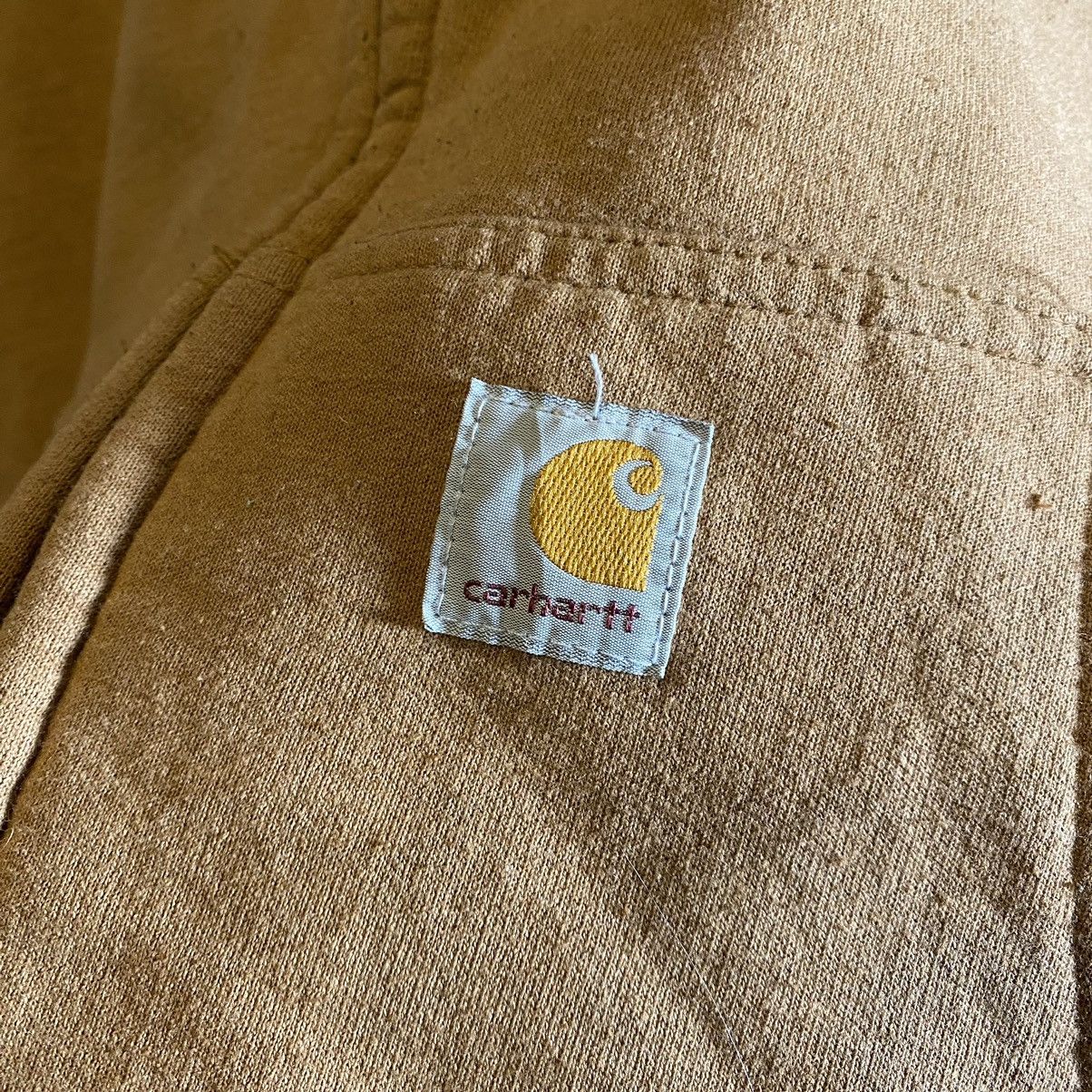 Carhartt Vintage 90’s Carhartt Clay Zip Up Hoodie Distressed Size US XXL / EU 58 / 5 - 6 Thumbnail