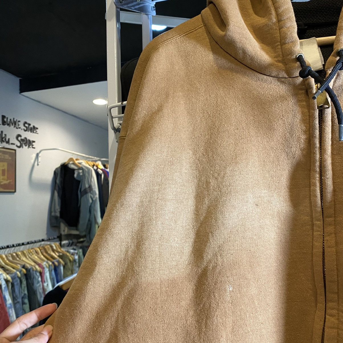 Carhartt Vintage 90’s Carhartt Clay Zip Up Hoodie Distressed Size US XXL / EU 58 / 5 - 8 Thumbnail