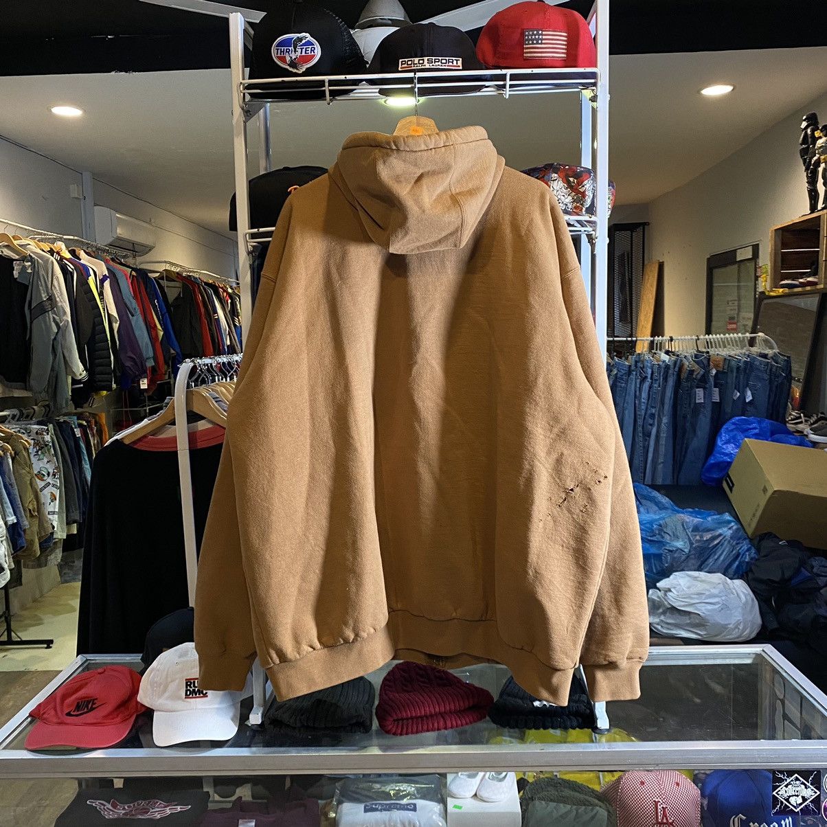 Carhartt Vintage 90’s Carhartt Clay Zip Up Hoodie Distressed Size US XXL / EU 58 / 5 - 2 Thumbnail