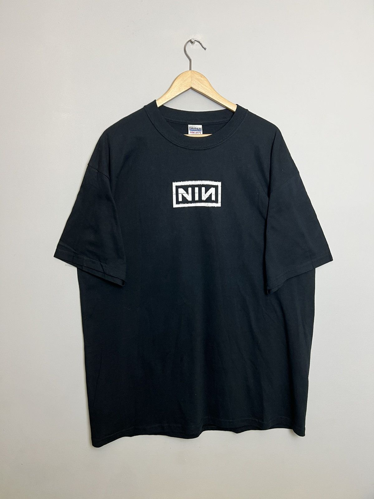 image of 00S Vintage Nine Inch Nails With Teeth Rock Band Tour Tee in Black, Men's (Size XL)