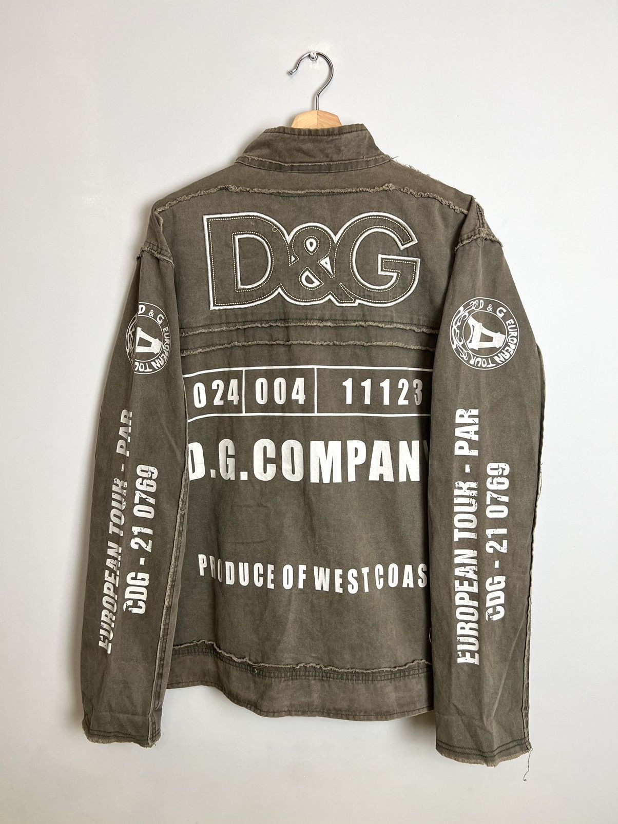 image of Archival Clothing x Dolce Gabbana Vintage Archieve Dolce & Gabbana Tour Jacket Hype Grail in Kaki (