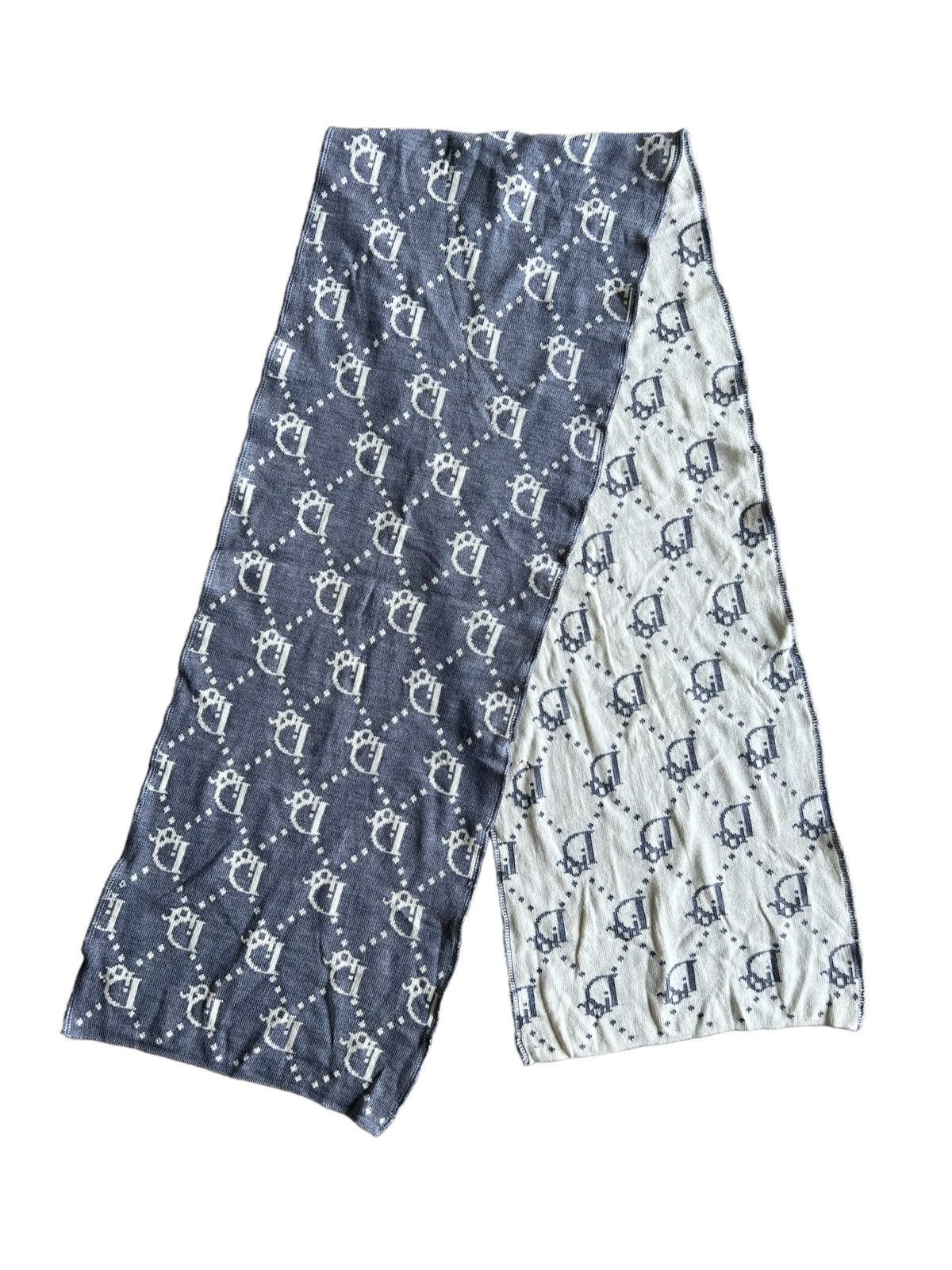 Christian Dior Monsieur ARCHIVE🔥Christian Dior Logomania Monogram Luxury Wool Scarf Size ONE SIZE - 1 Thumbnail
