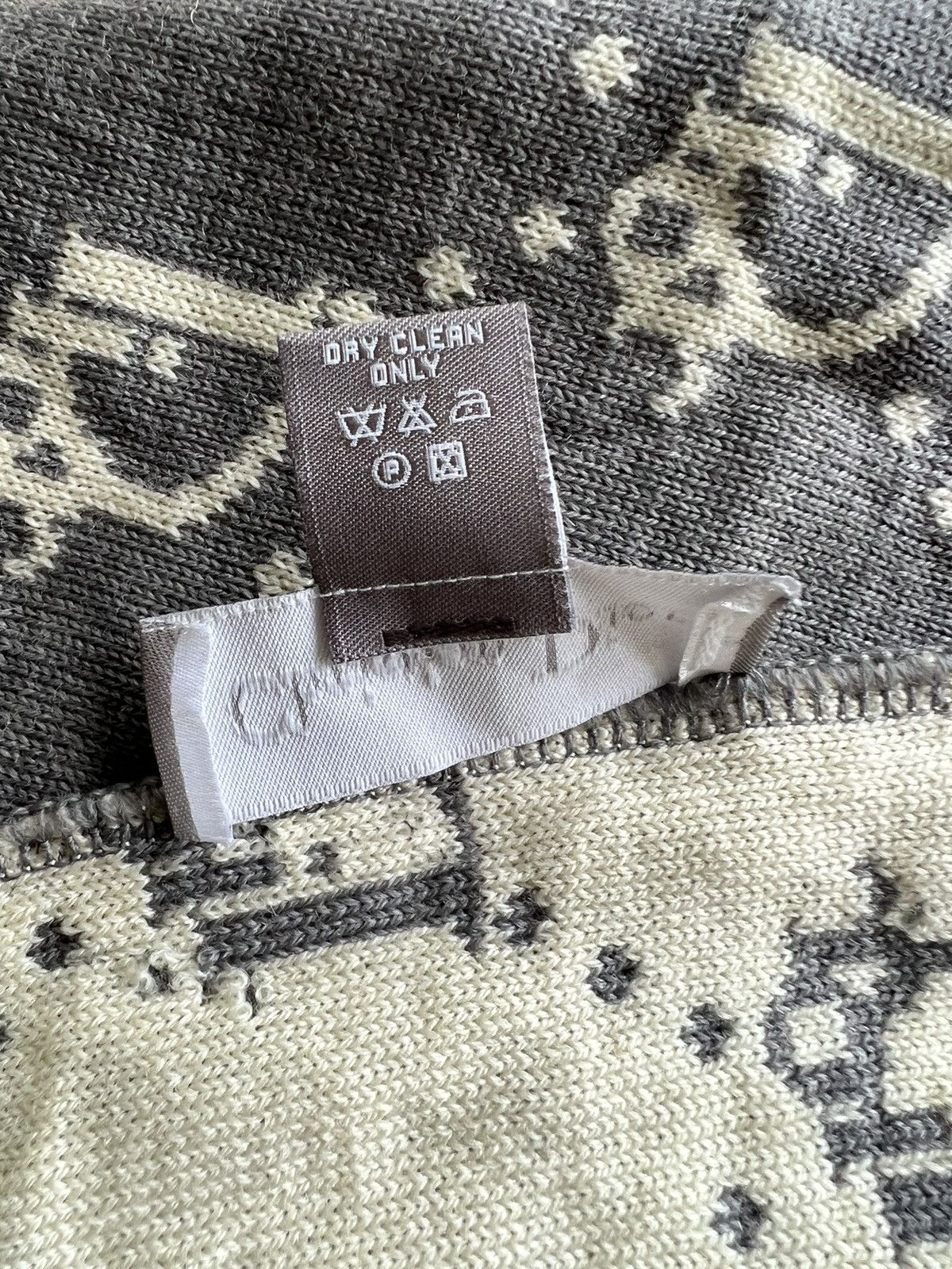 Christian Dior Monsieur ARCHIVE🔥Christian Dior Logomania Monogram Luxury Wool Scarf Size ONE SIZE - 8 Thumbnail