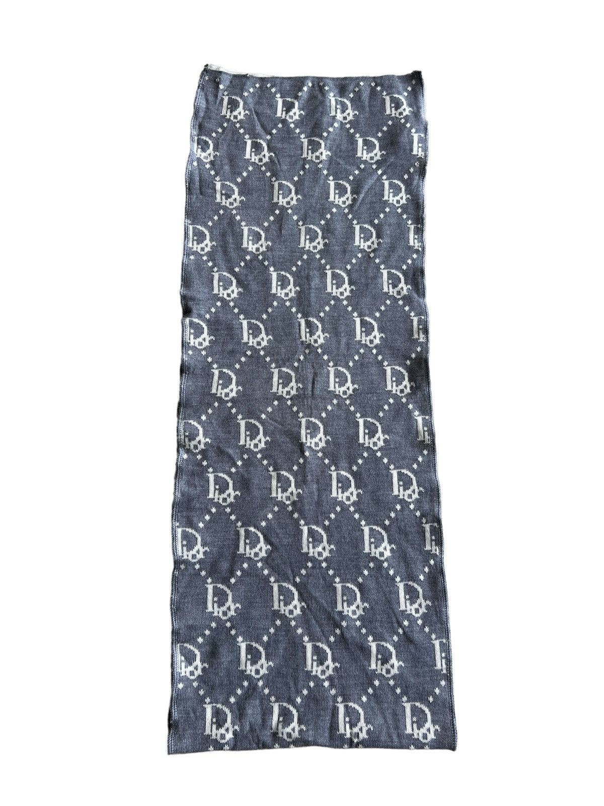 Christian Dior Monsieur ARCHIVE🔥Christian Dior Logomania Monogram Luxury Wool Scarf Size ONE SIZE - 3 Thumbnail