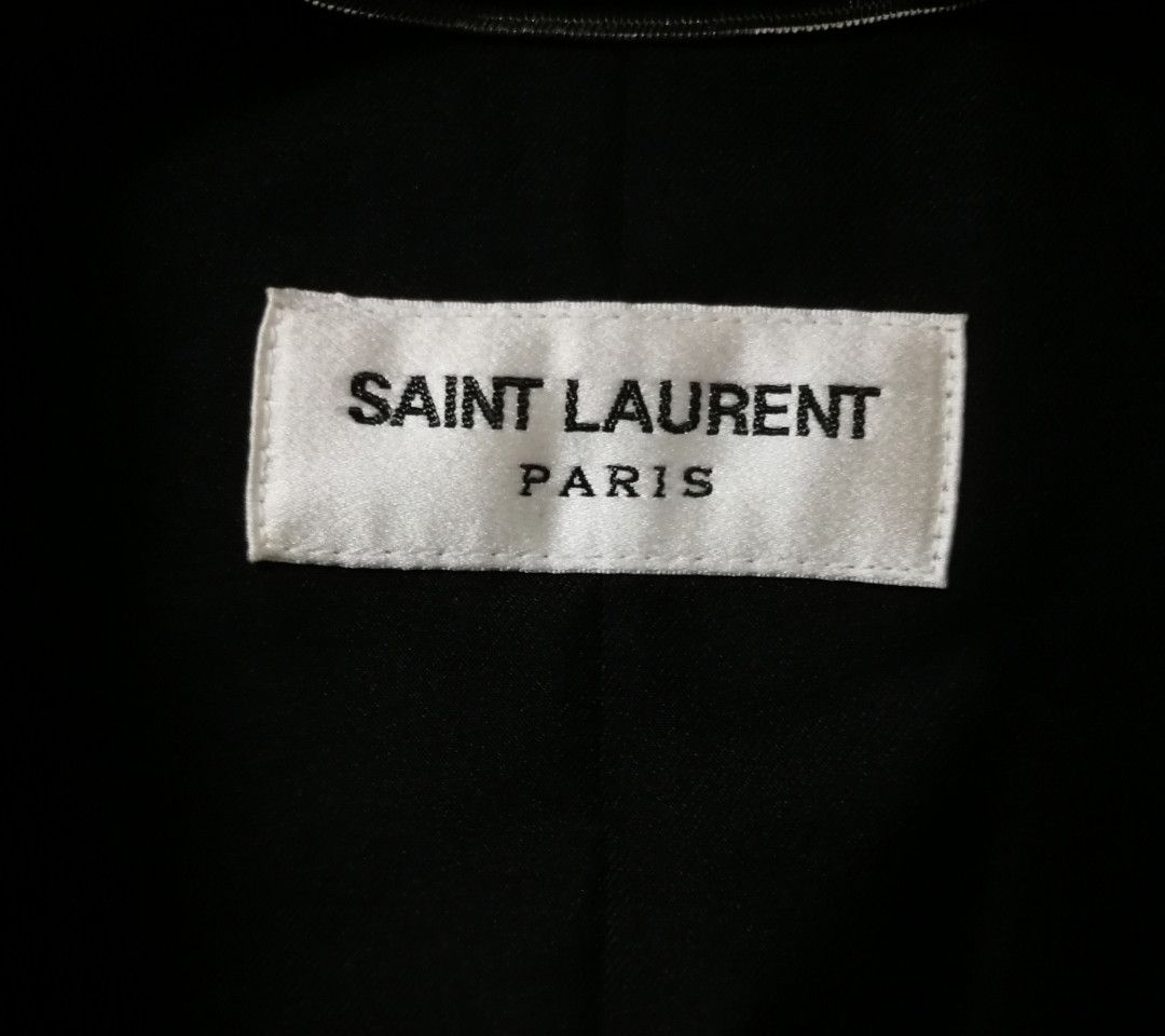 Saint Laurent Paris Saint Laurent Black silver thread velvet suit Size US M / EU 48-50 / 2 - 3 Thumbnail