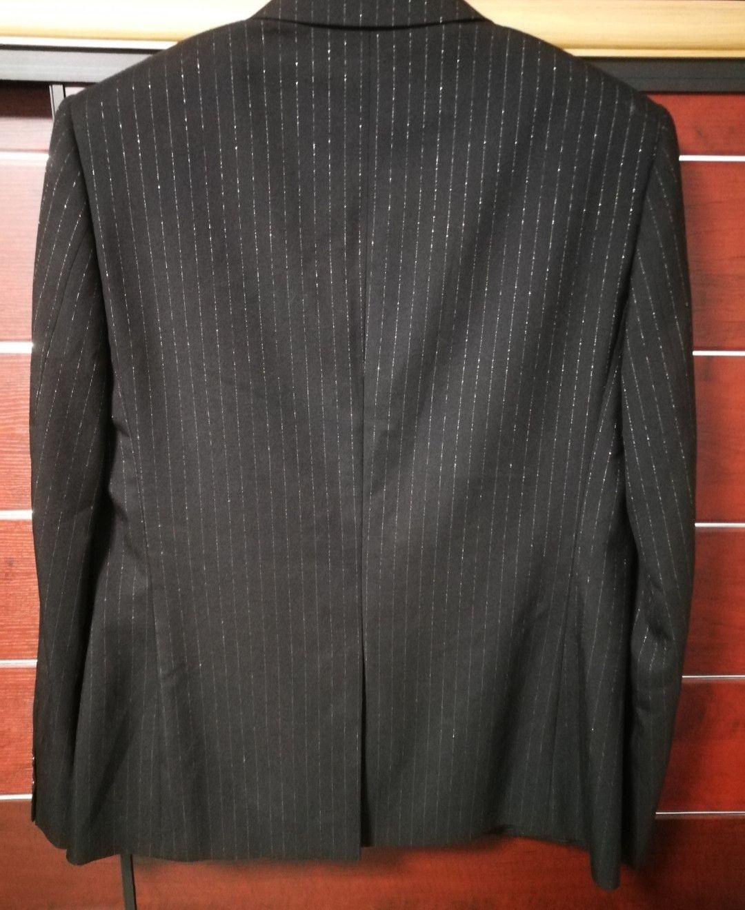 Saint Laurent Paris Saint Laurent Black silver thread velvet suit Size US M / EU 48-50 / 2 - 2 Thumbnail