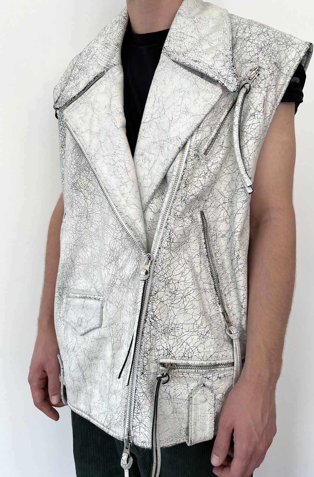 Maison Margiela 🔥$2K VALUE🔥MM6 Maison Margiela Calf Skin Biker Vest Size US M / EU 48-50 / 2 - 1 Thumbnail