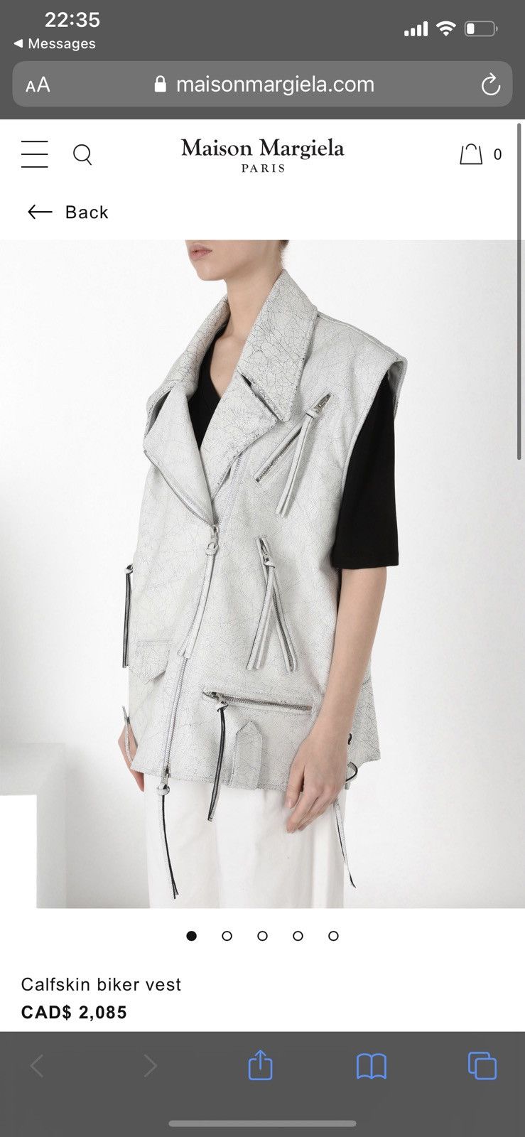 Maison Margiela 🔥$2K VALUE🔥MM6 Maison Margiela Calf Skin Biker Vest Size US M / EU 48-50 / 2 - 6 Thumbnail