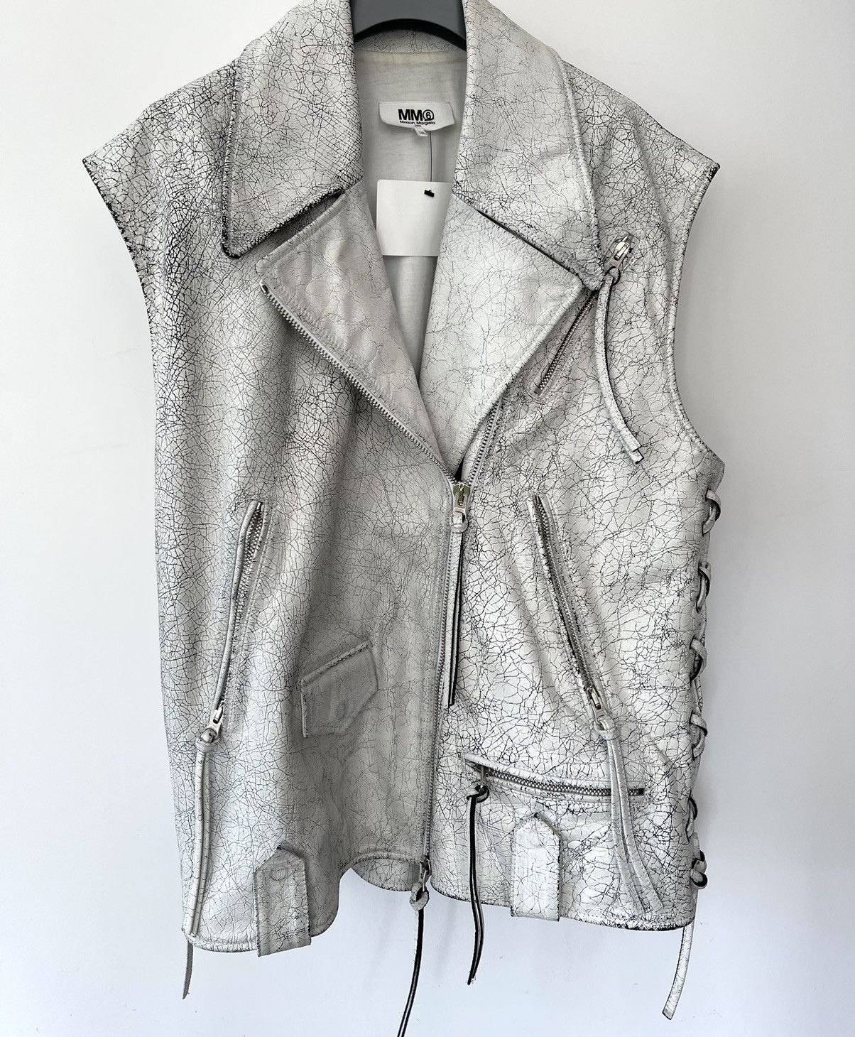 Maison Margiela 🔥$2K VALUE🔥MM6 Maison Margiela Calf Skin Biker Vest Size US M / EU 48-50 / 2 - 4 Thumbnail