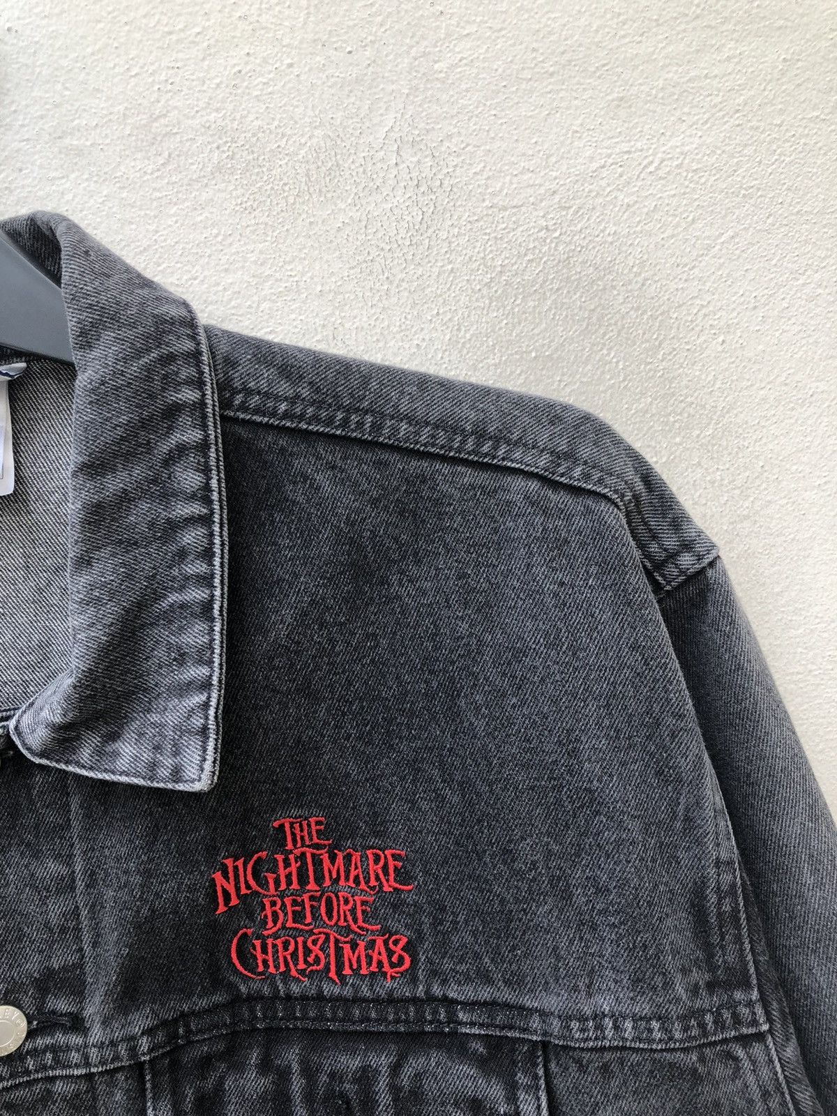 Disney 90s The Nightmare Before Christmas Faded Black Denim Jacket Size US M / EU 48-50 / 2 - 9 Thumbnail