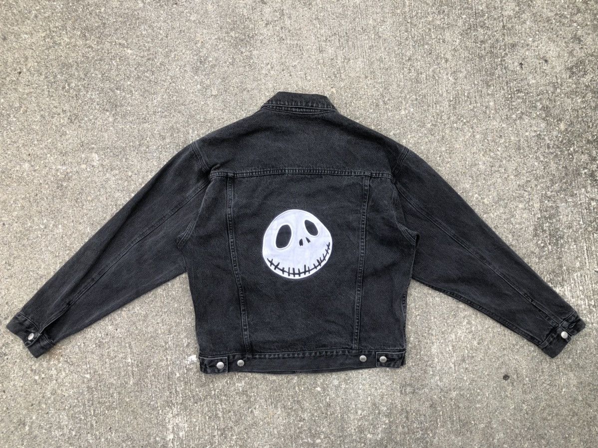 Disney 90s The Nightmare Before Christmas Faded Black Denim Jacket Size US M / EU 48-50 / 2 - 1 Thumbnail