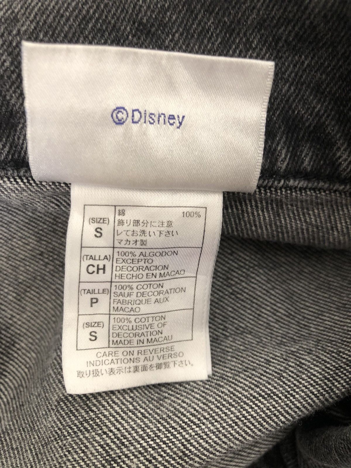 Disney 90s The Nightmare Before Christmas Faded Black Denim Jacket Size US M / EU 48-50 / 2 - 14 Thumbnail