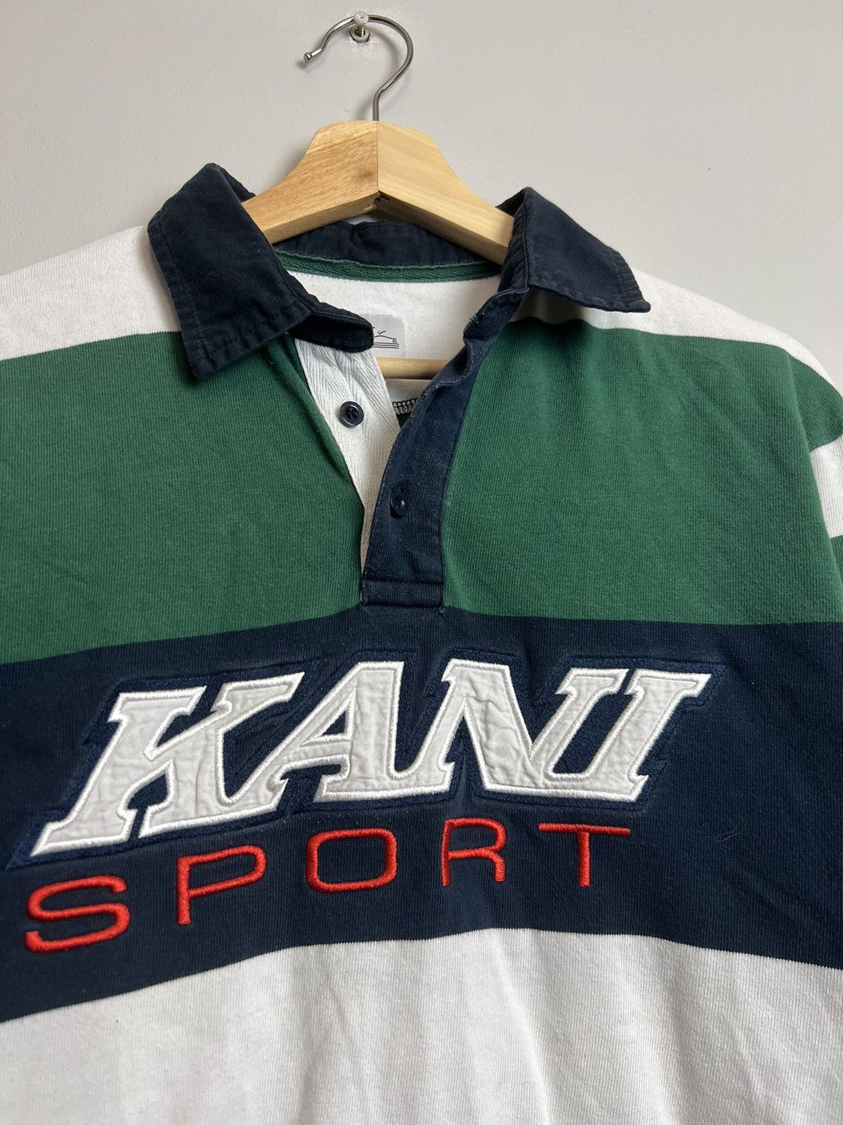 Karl Kani Vintage 90s Karl Kani Rugby Shirt s Size US S / EU 44-46 / 1 - 3 Thumbnail
