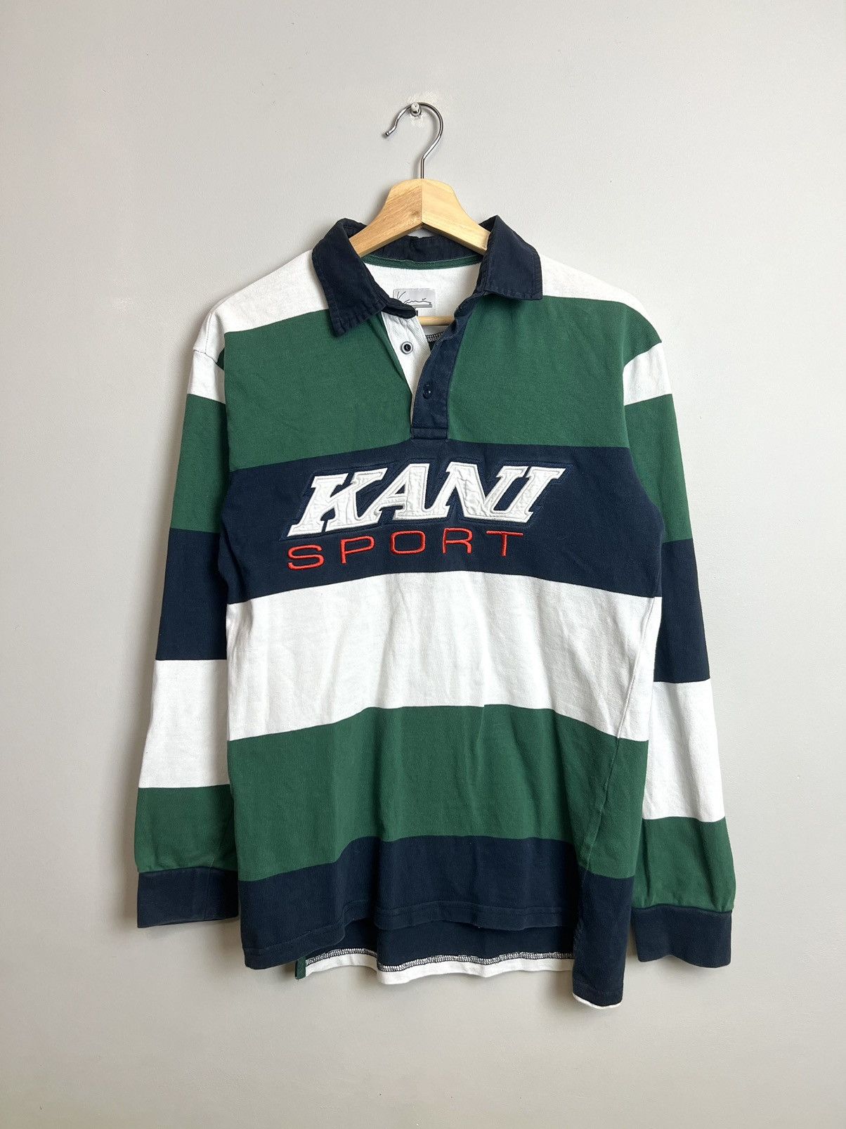 Karl Kani Vintage 90s Karl Kani Rugby Shirt s Size US S / EU 44-46 / 1 - 1 Thumbnail