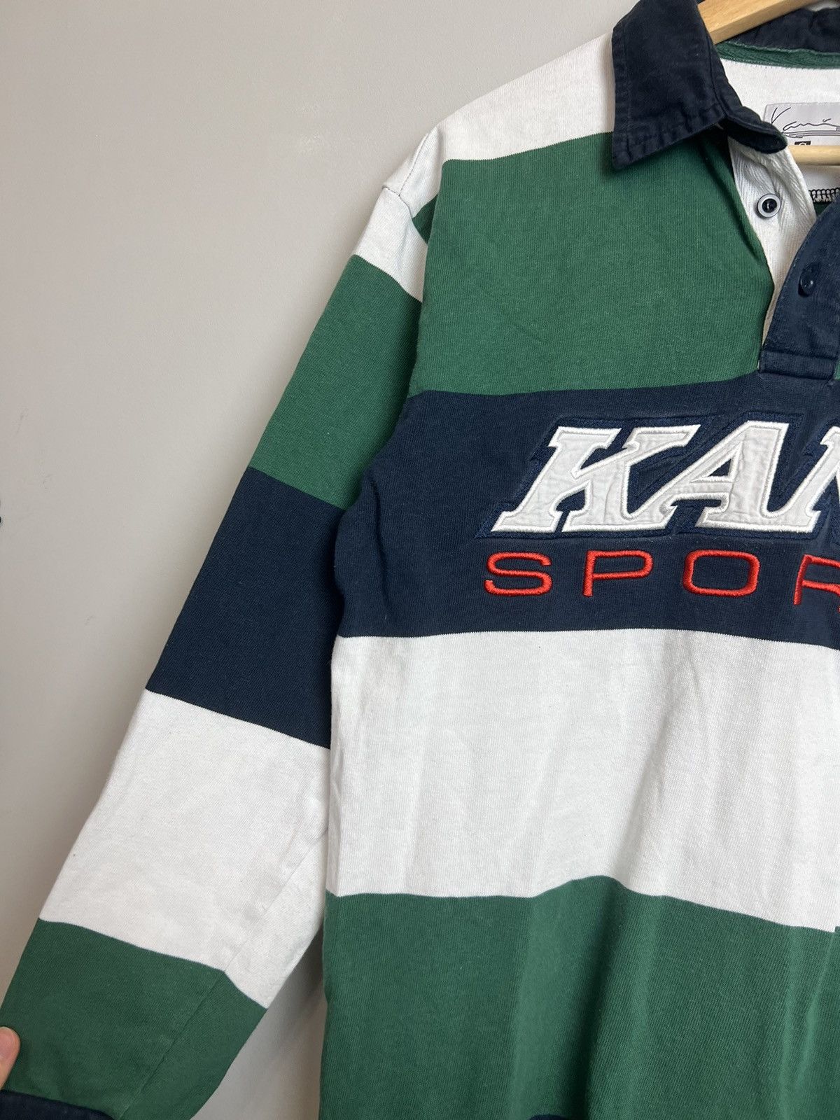 Karl Kani Vintage 90s Karl Kani Rugby Shirt s Size US S / EU 44-46 / 1 - 4 Thumbnail