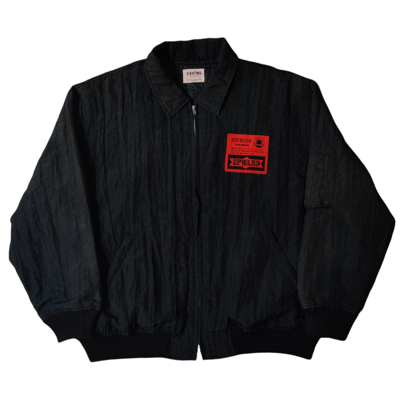 image of Cantwo Bomber Jacket in Black, Men's (Size Large)