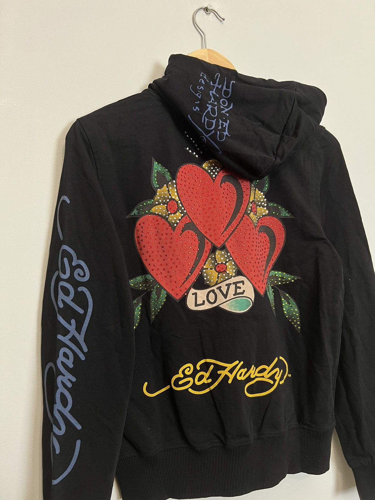 Christian Audigier Rare Ed Hardy by Christian Audigier Hearts vintage Y2K Size M / US 6-8 / IT 42-44 - 4 Thumbnail