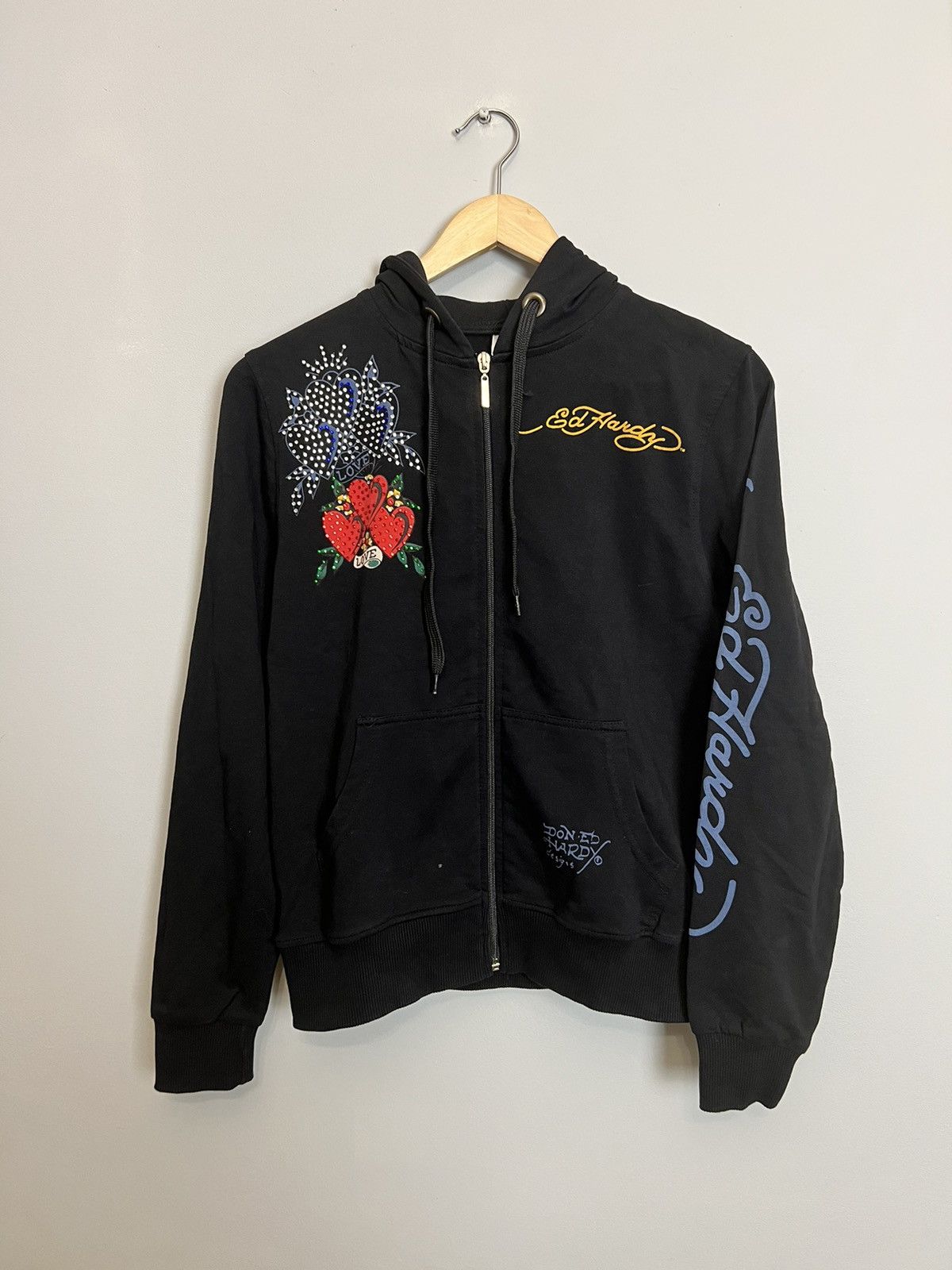 Christian Audigier Rare Ed Hardy by Christian Audigier Hearts vintage Y2K Size M / US 6-8 / IT 42-44 - 2 Thumbnail