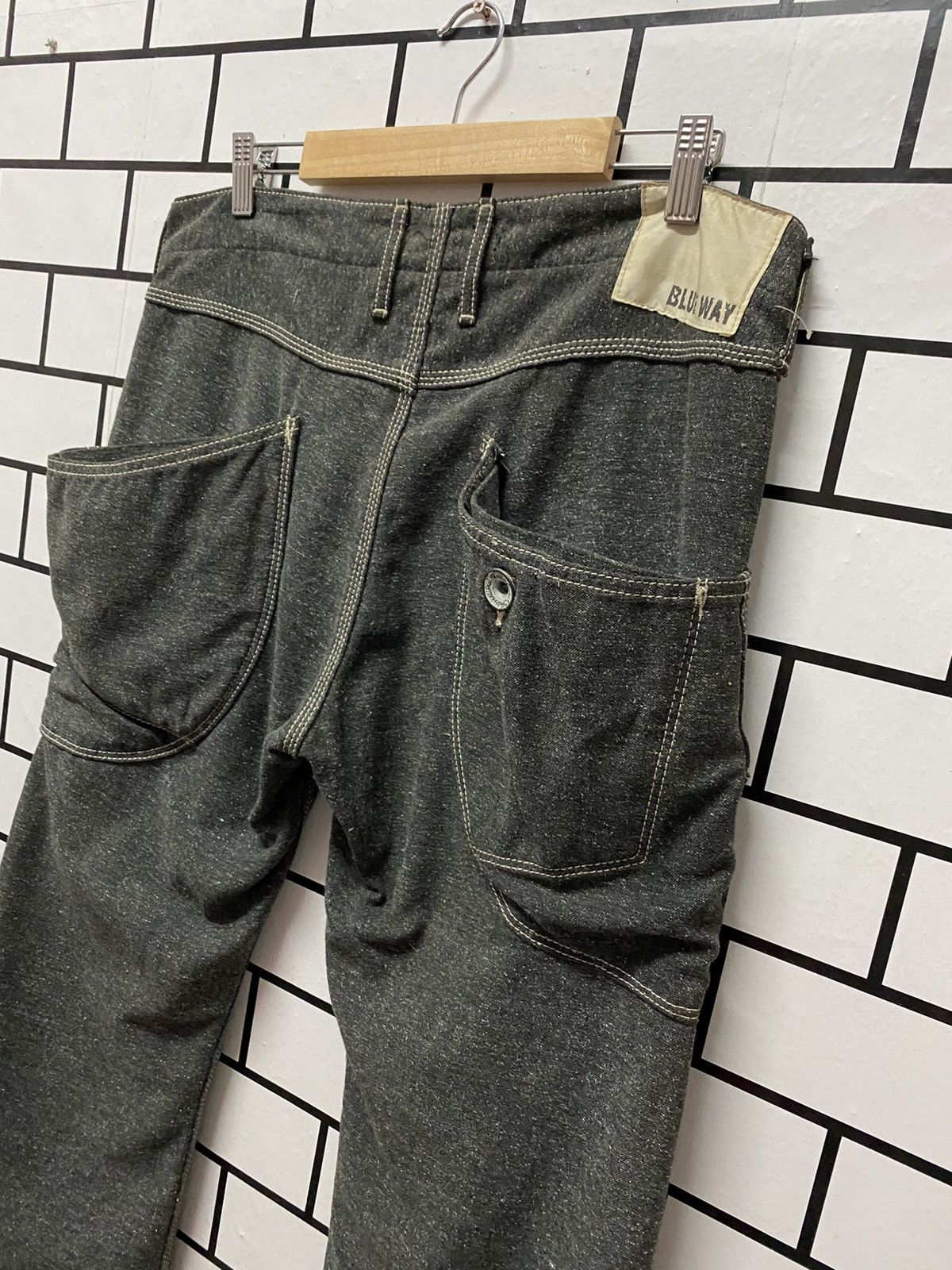Japan Blue × Japanese Brand Blue Way Japan Made Cargo Baker Casual Workwear Pants Size US 33 - 10 Thumbnail