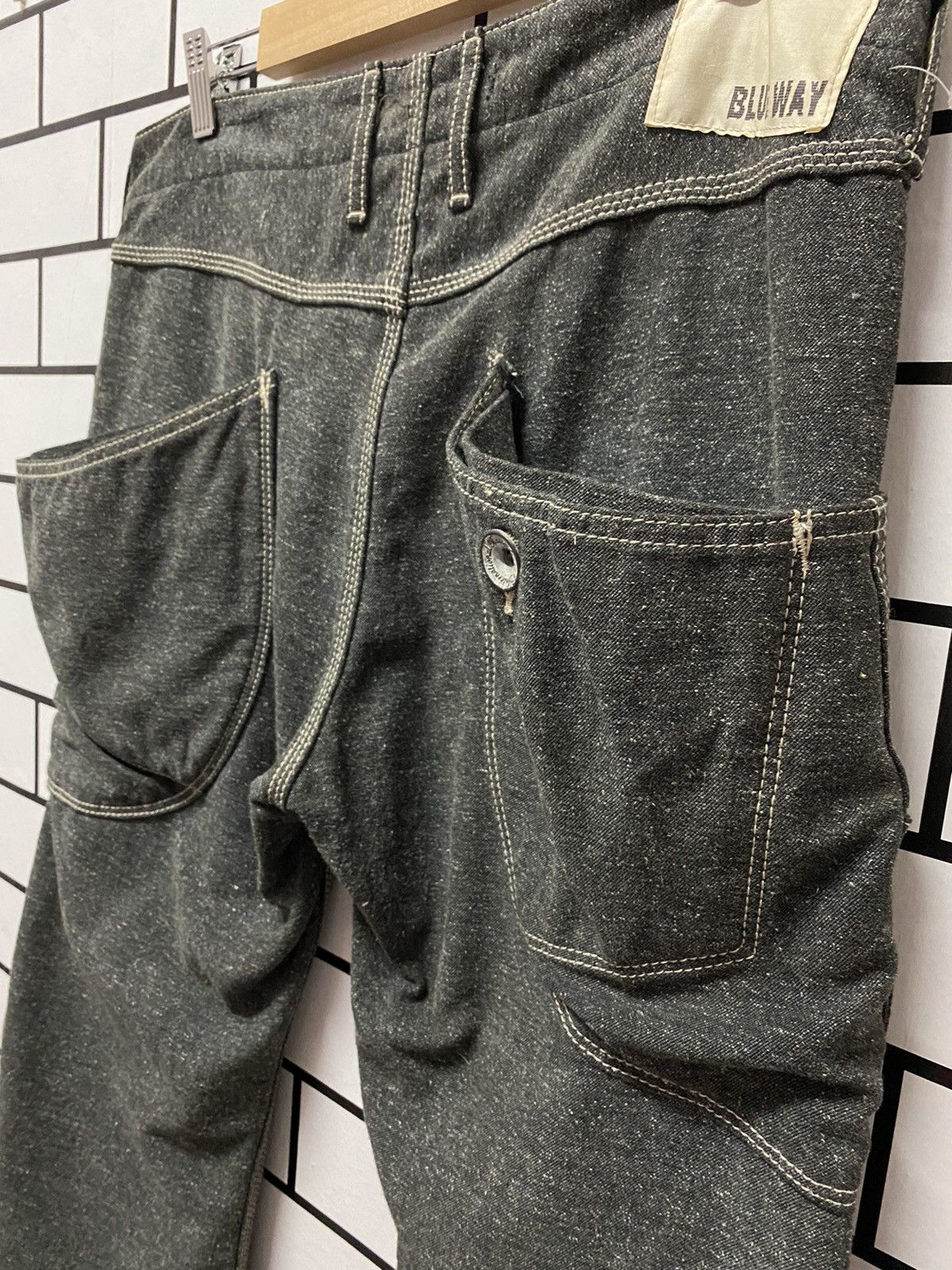 Japan Blue × Japanese Brand Blue Way Japan Made Cargo Baker Casual Workwear Pants Size US 33 - 12 Thumbnail