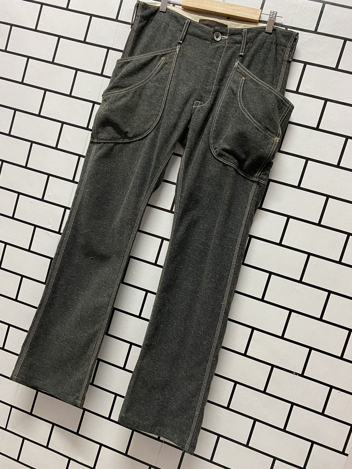 Japan Blue × Japanese Brand Blue Way Japan Made Cargo Baker Casual Workwear Pants Size US 33 - 2 Thumbnail