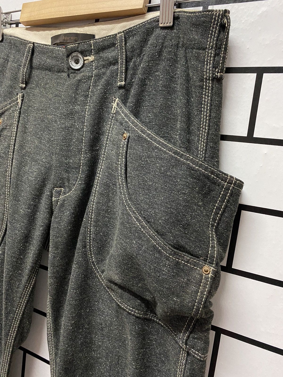 Japan Blue × Japanese Brand Blue Way Japan Made Cargo Baker Casual Workwear Pants Size US 33 - 6 Thumbnail